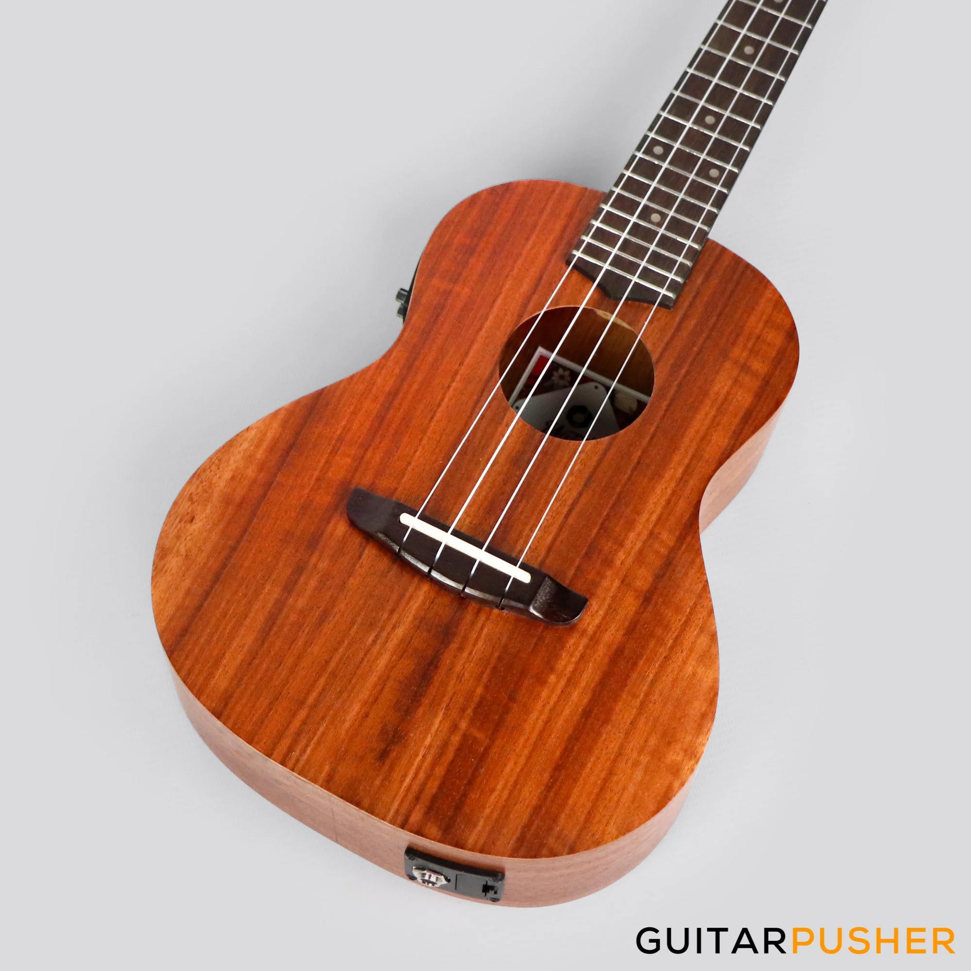 MeiTone E1-CE Concert All-Acacia Ukulele w/ UK-T3 pickup - Image 6