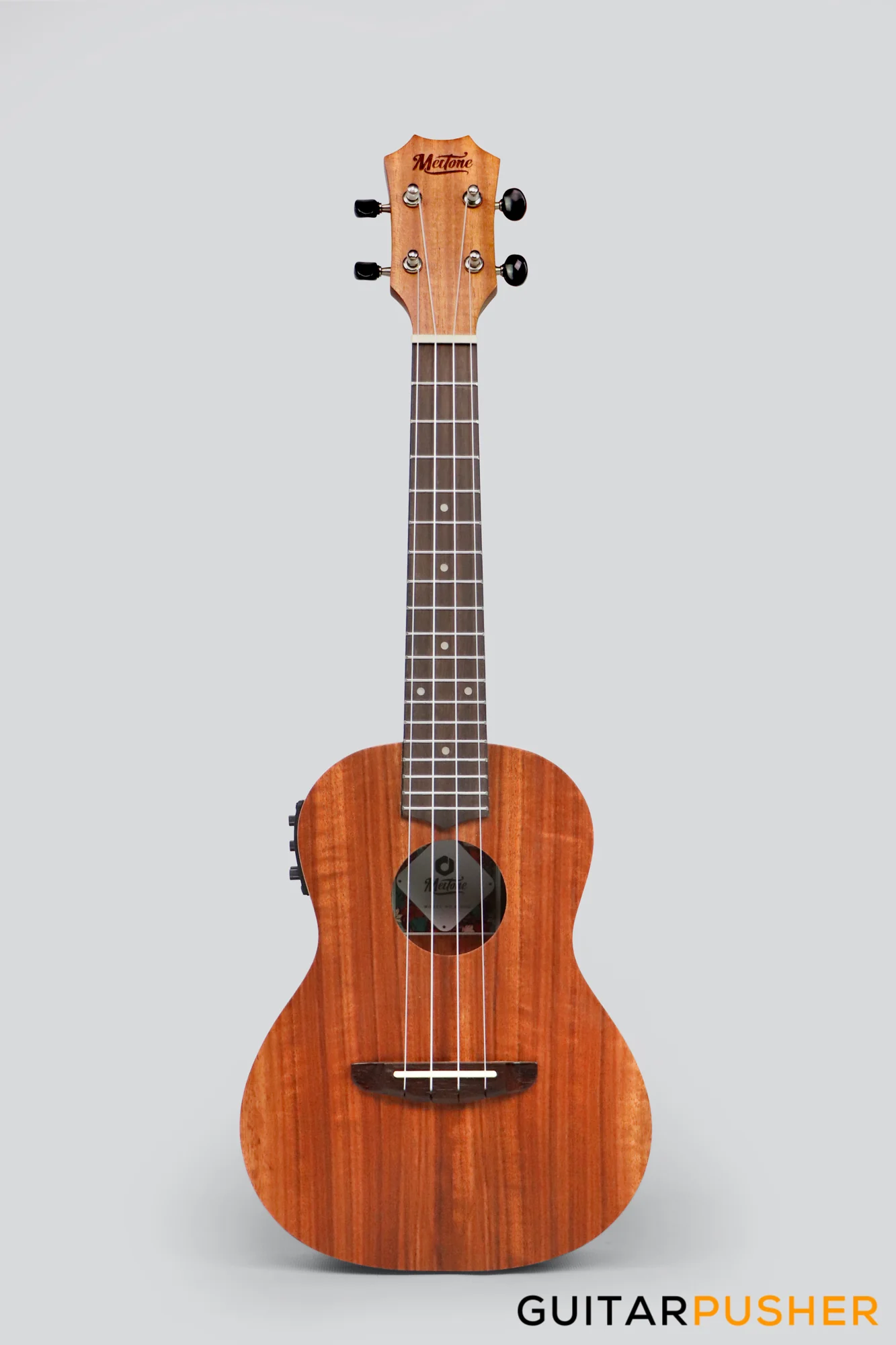 MeiTone E1-CE Concert All-Acacia Ukulele w/ UK-T3 pickup - Image 8