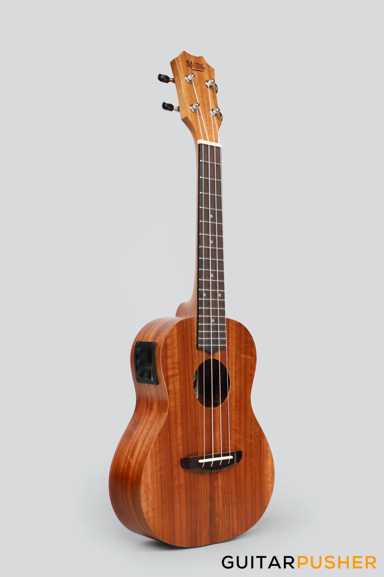 MeiTone E1-CE Concert All-Acacia Ukulele w/ UK-T3 pickup - Image 9