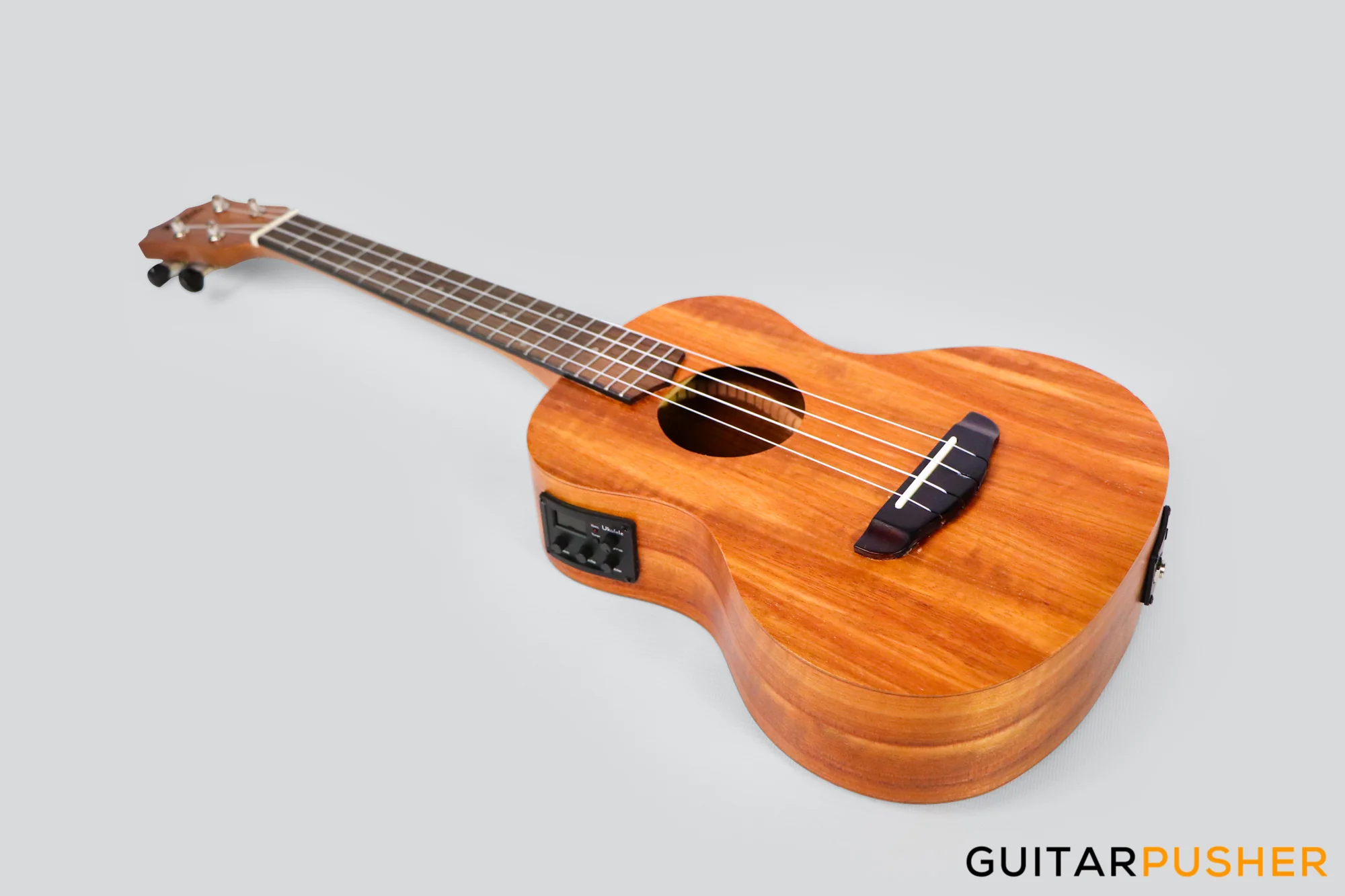 MeiTone E1-TE Tenor All-Acacia Ukulele w/ UK-T3 pickup - Image 6