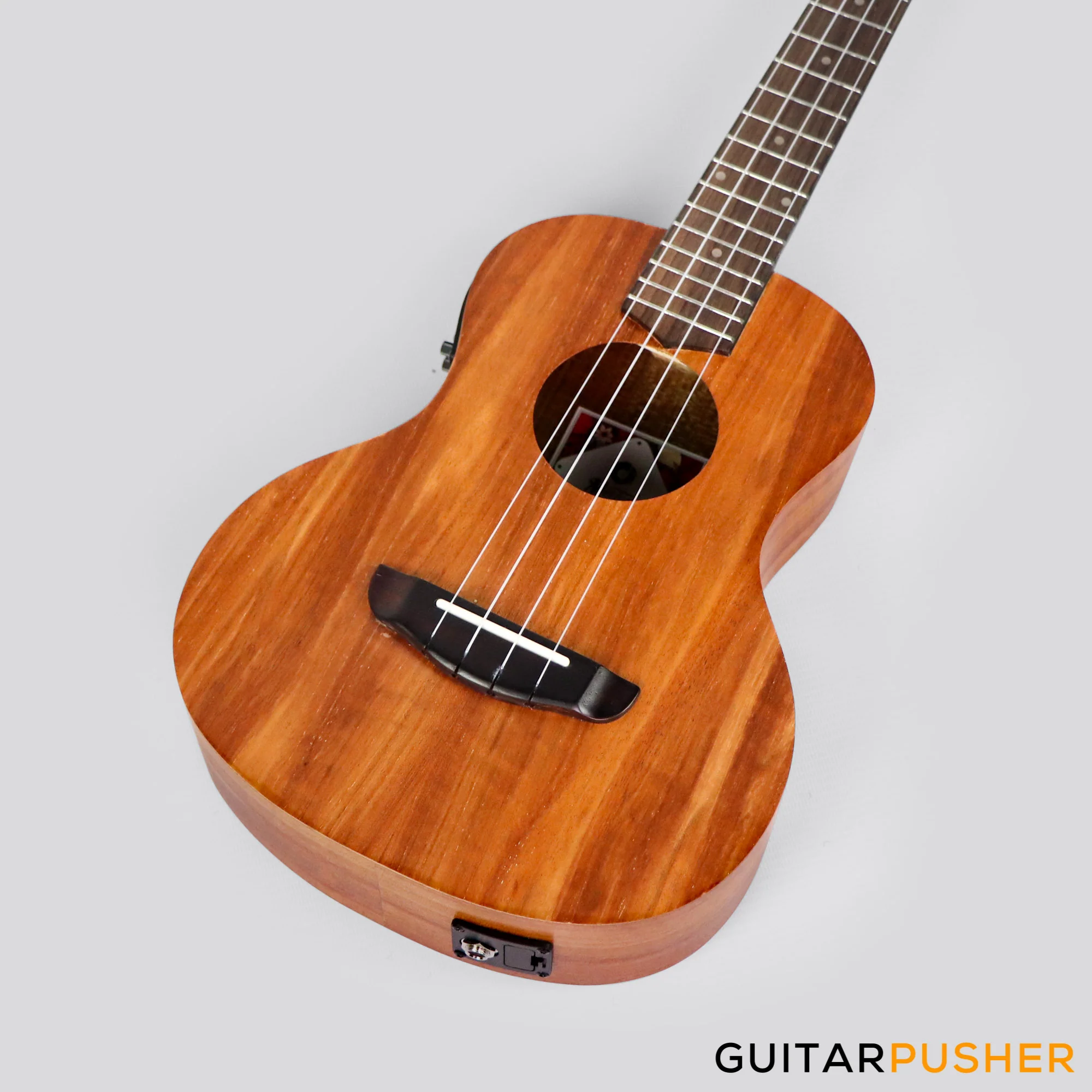 MeiTone E1-TE Tenor All-Acacia Ukulele w/ UK-T3 pickup - Image 7