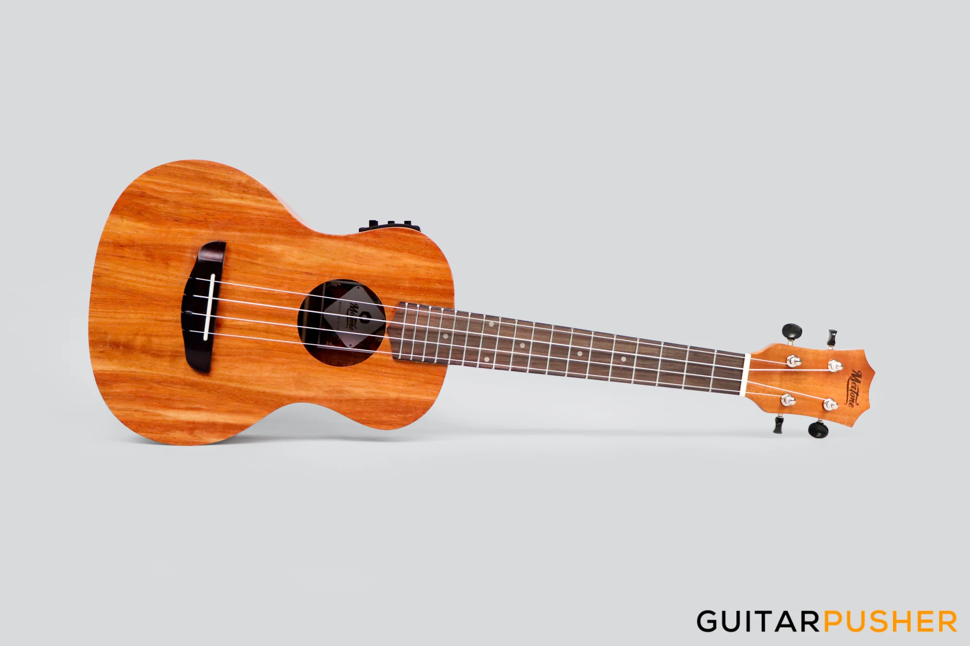 MeiTone E1-TE Tenor All-Acacia Ukulele w/ UK-T3 pickup - Image 8