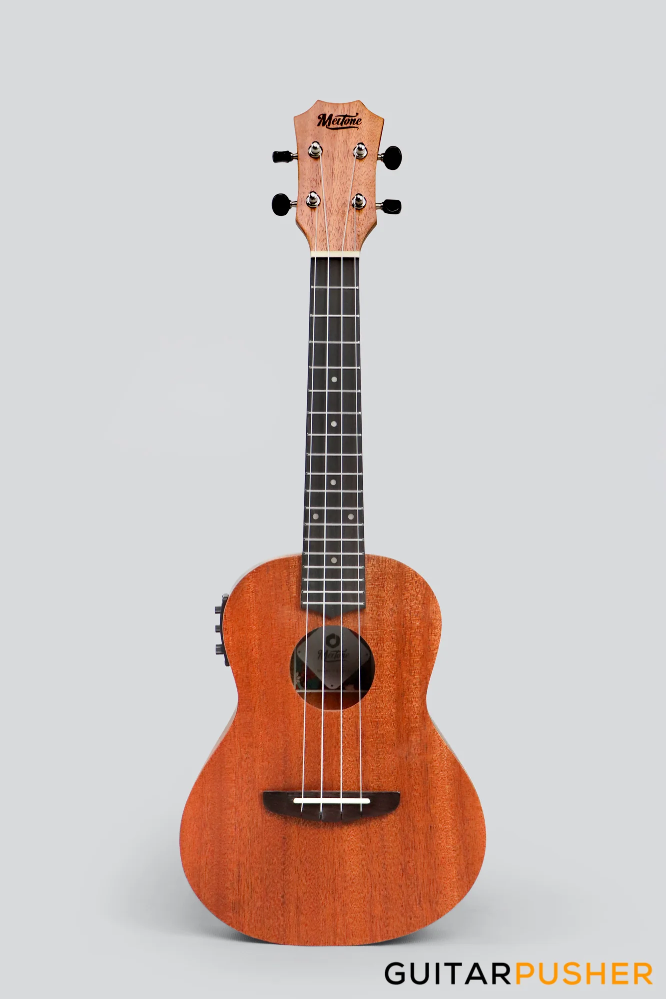 MeiTone M1-CE Concert All-Mahogany Ukulele w/ UK-T3 pickup - Image 10
