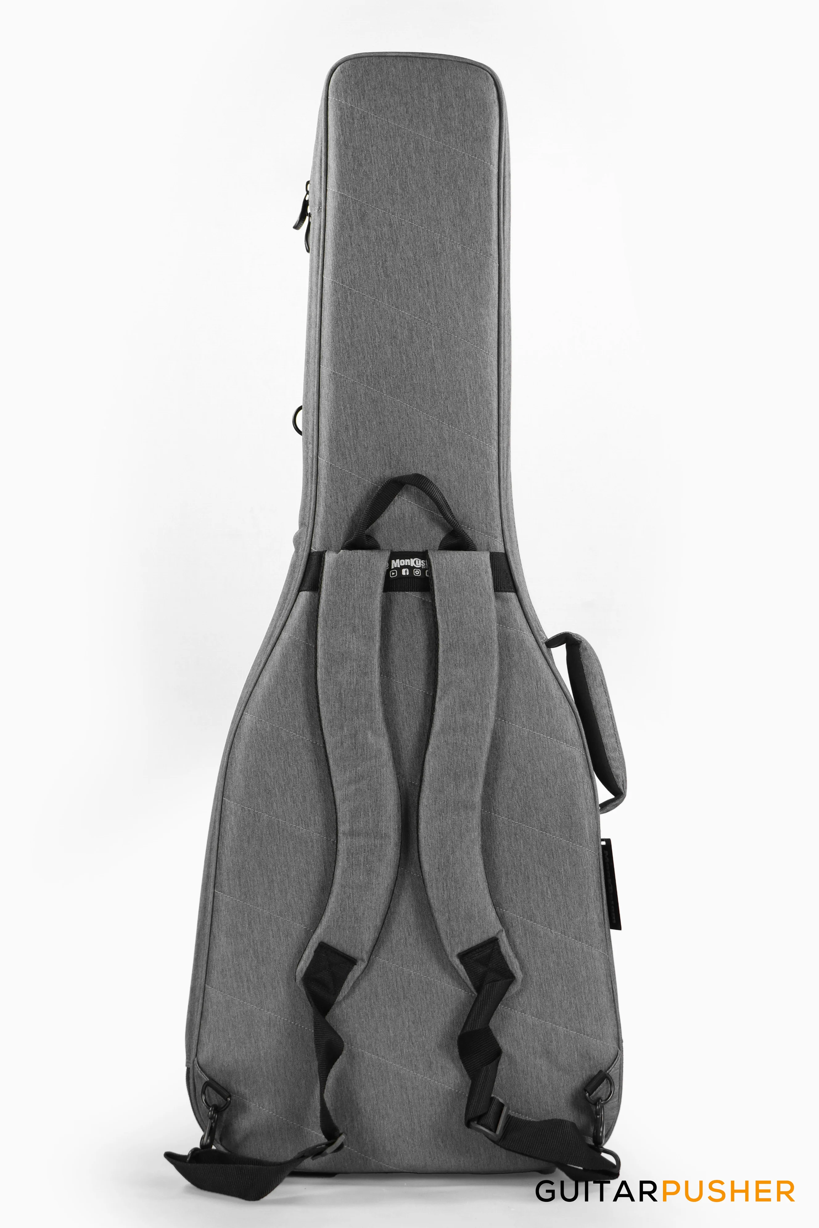 MKC Music Hipster Series Hipster-EG Padded Gig Bag for ELECTRIC Guitar - Grey (EGB-600D) - Image 4