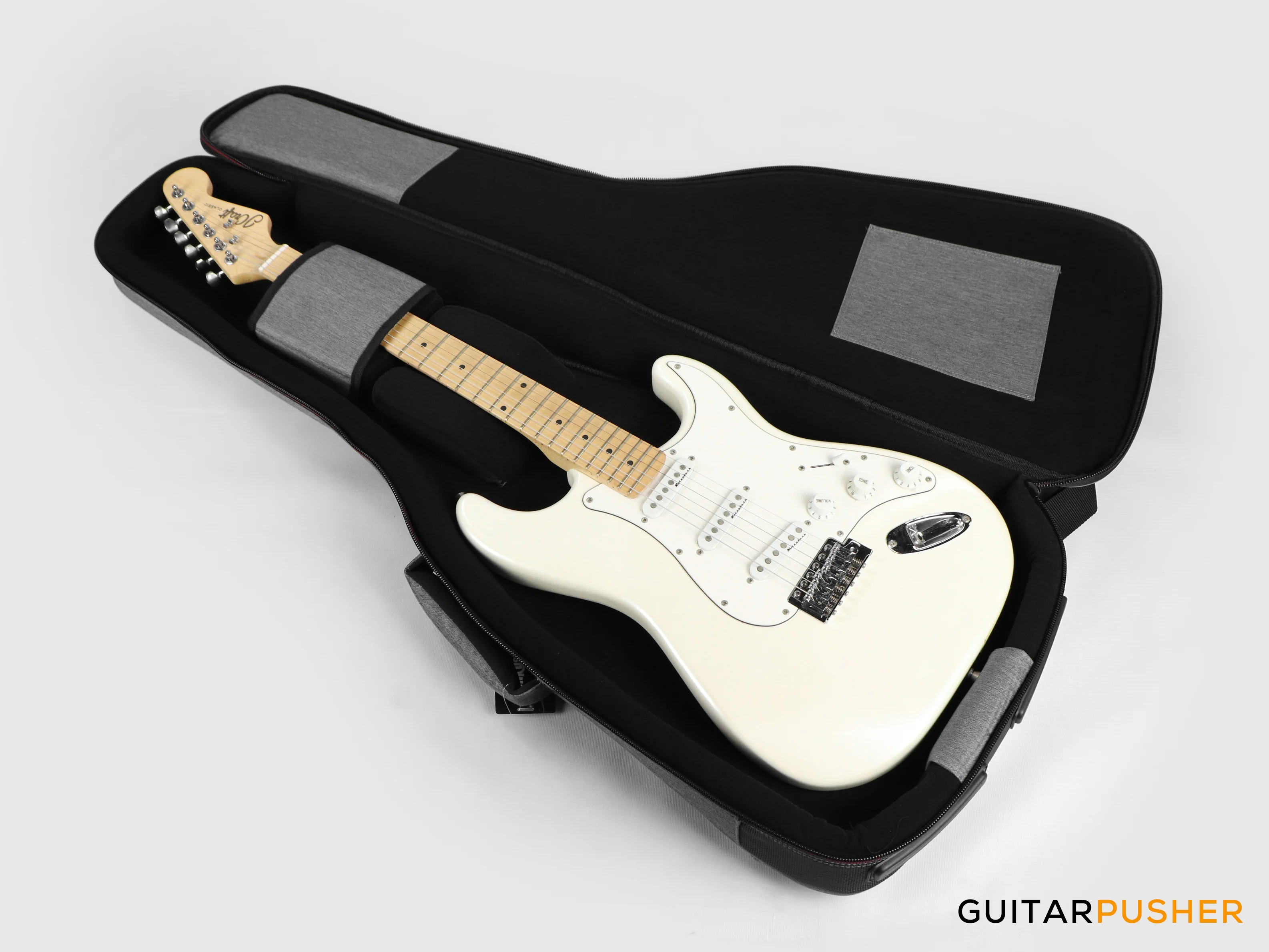 MKC Music Hipster Series Hipster-EG Padded Gig Bag for ELECTRIC Guitar - Grey (EGB-600D) - Image 7