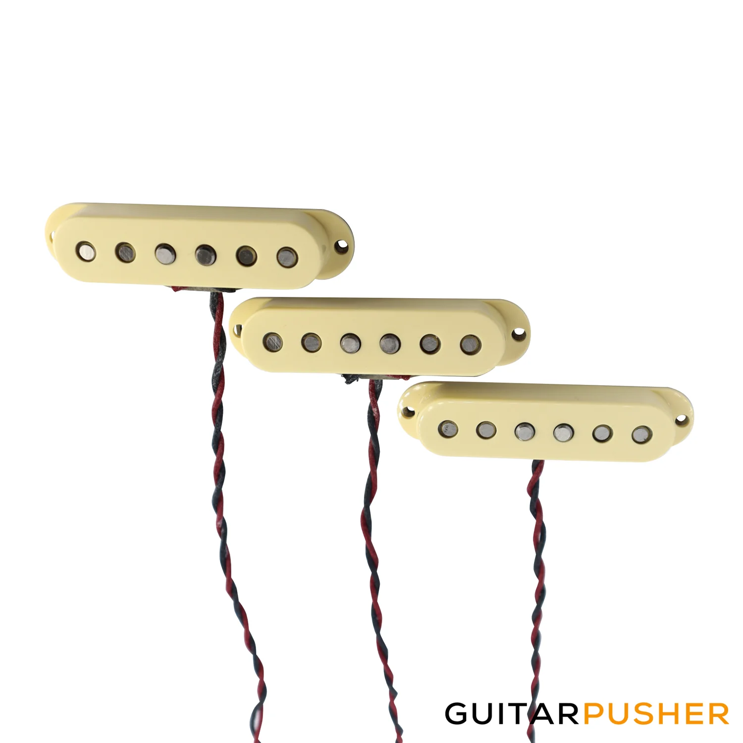 Montances Calibrated SSS Vintage Tweed Stratocaster Pickup Set - Cream - Image 6