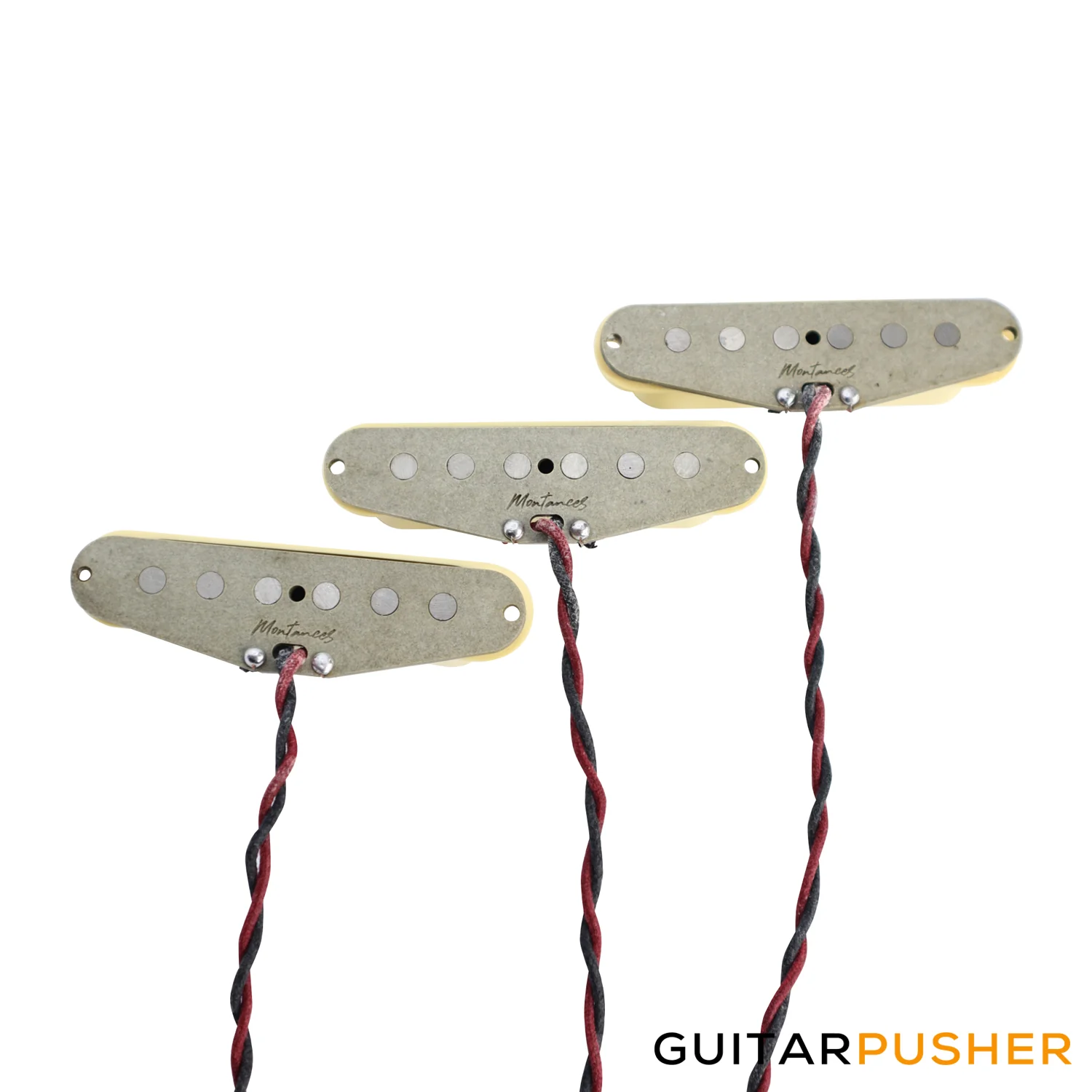 Montances Calibrated SSS Vintage Tweed Stratocaster Pickup Set - Cream - Image 7