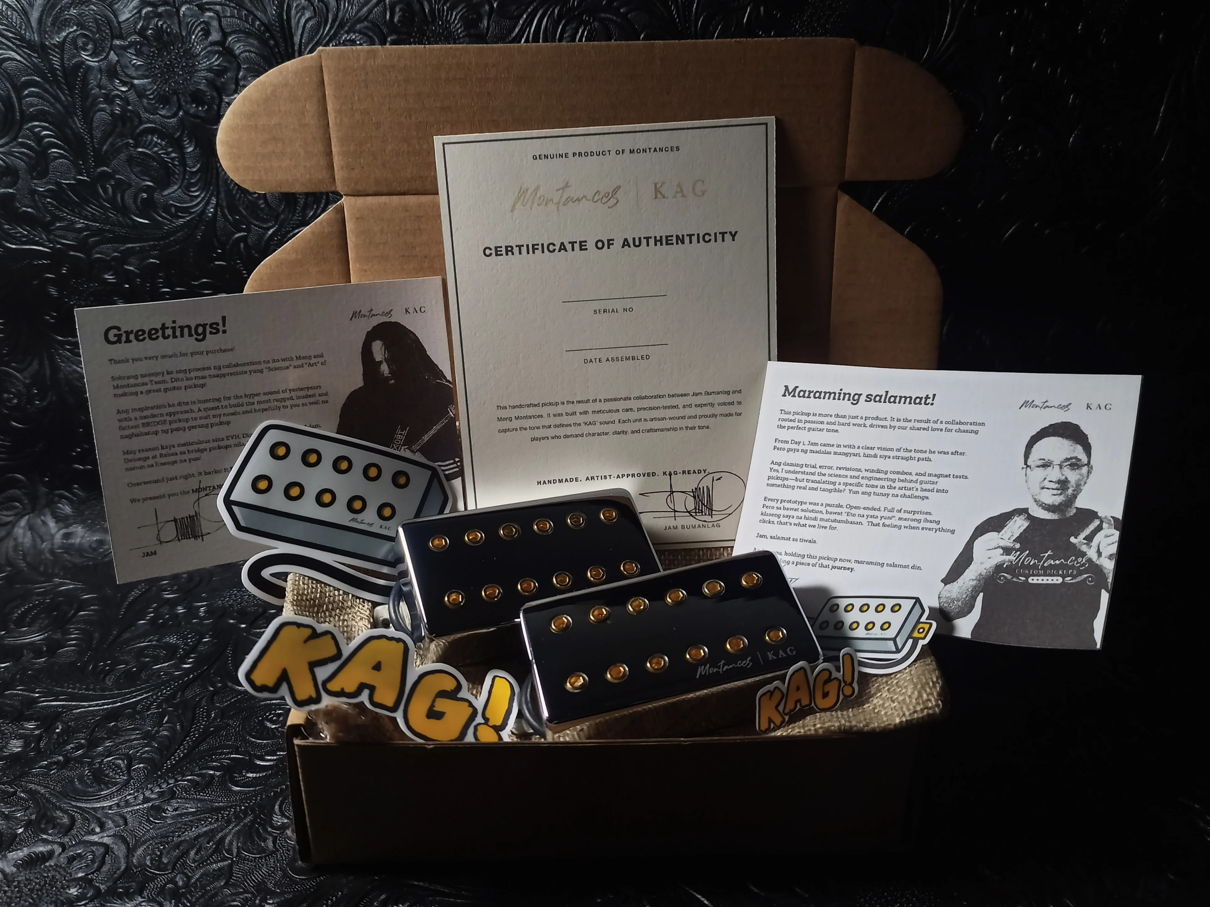Montances KAG OVERWOUND Bridge Pickup - Jam Bumanlag Signature - Chrome Gold - Image 9