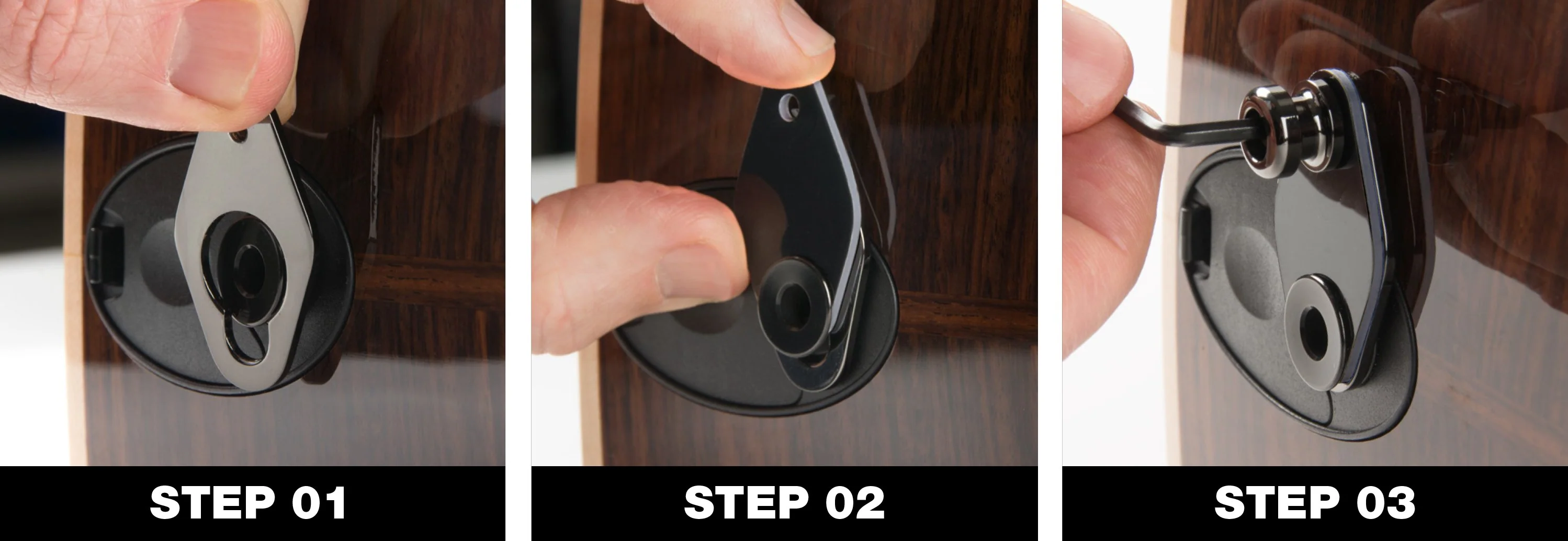Music Nomad Acousti-Lok Strap Lock Adapter for Taylors with Expression System MN272 - Image 5