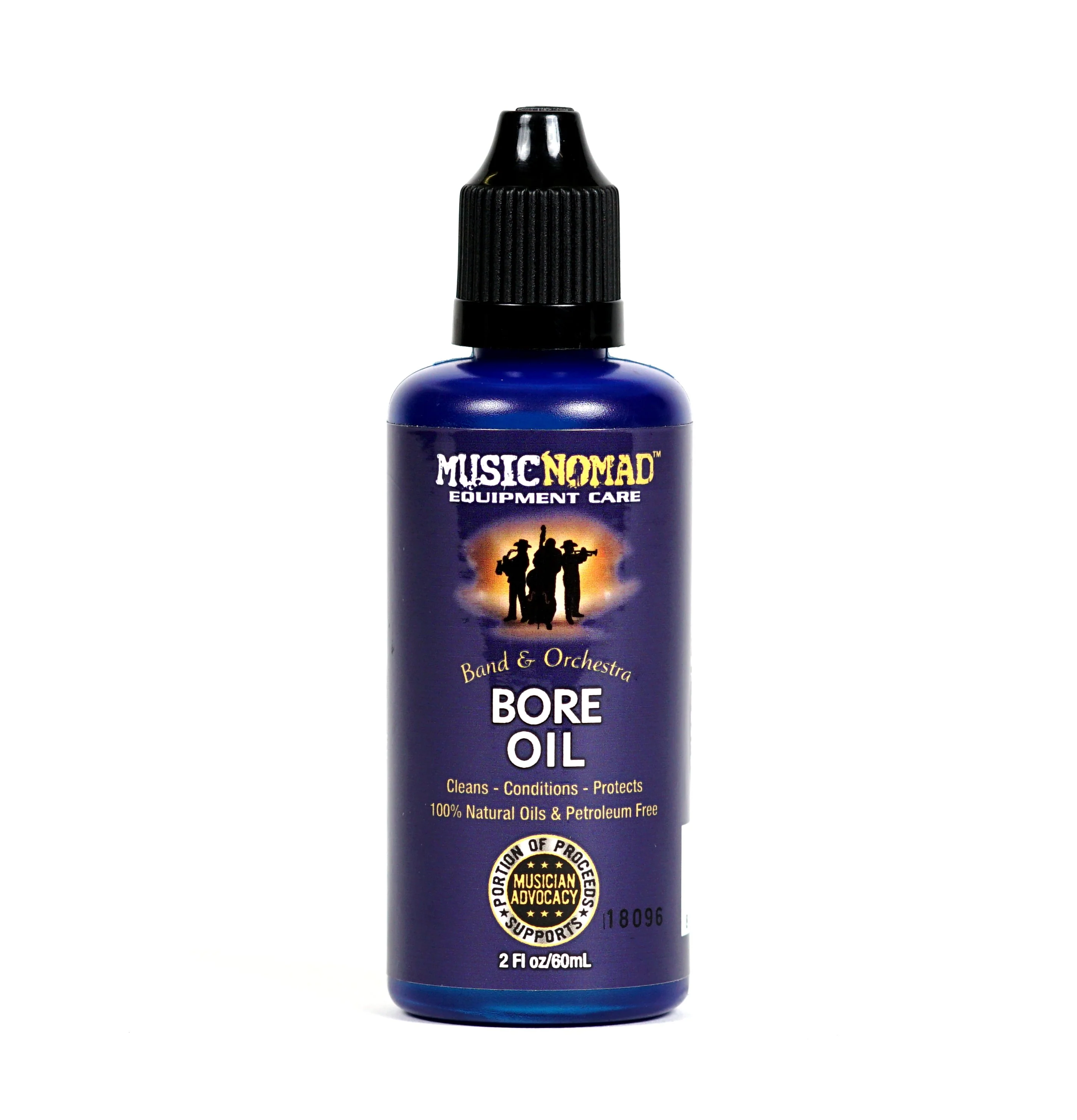 Music Nomad Bore Oil - Cleaner & Conditioner - 100% Natural Oil, Petroleum Free (2 oz.) MN702