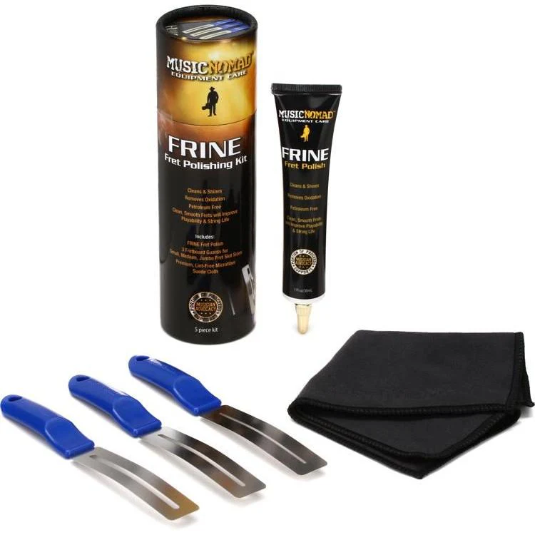 Music Nomad FRINE Fret Polishing Kit incl. GRIP Fretboard Guards and Microfiber Cloth MN124