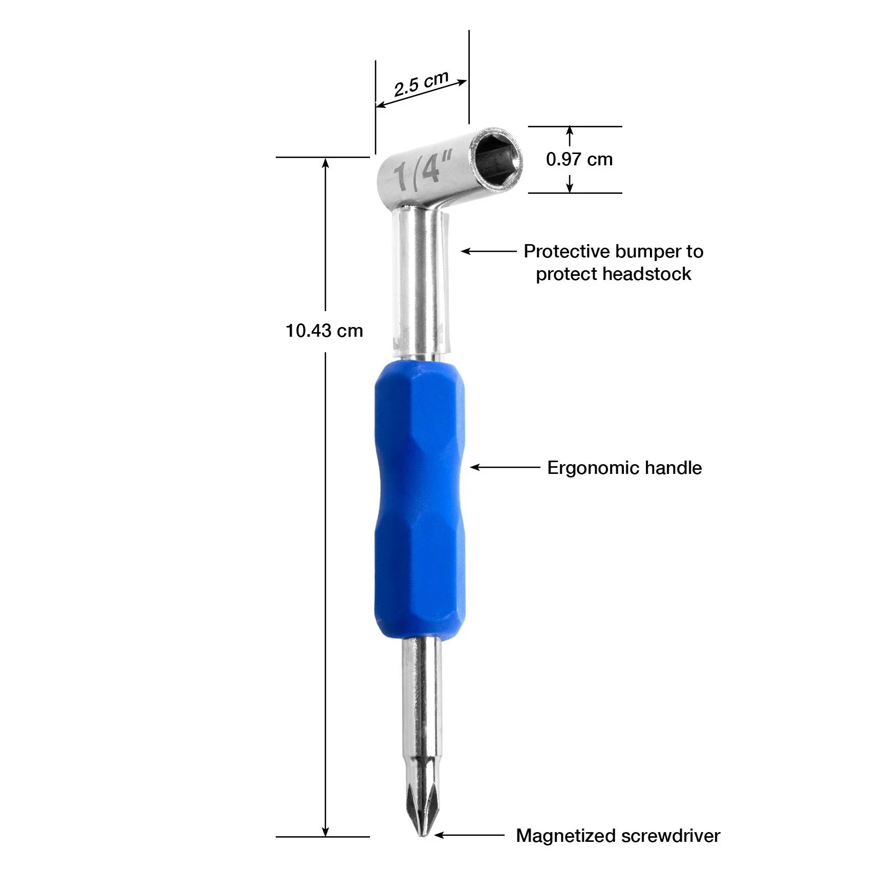 Music Nomad Premium Truss Rod Wrench 1/4 inch for Taylor MN231 - Image 5