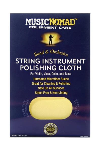 Music Nomad String Instrument Microfiber Polishing Cloth for Violin, Viola, Cello, and Bass (12"x12") MN731 - Image 2