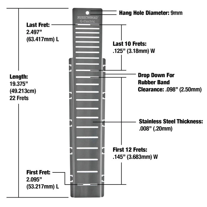 MusicNomad Fret Shield Fretboard Protector Guard for Gibson Electric Guitar Fret Scale MN801 - Image 3