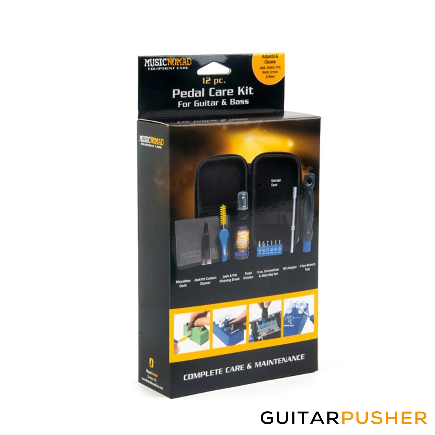 MusicNomad Pedal Care Kit for Guitar & Bass (12pc.) MN286 - Image 2