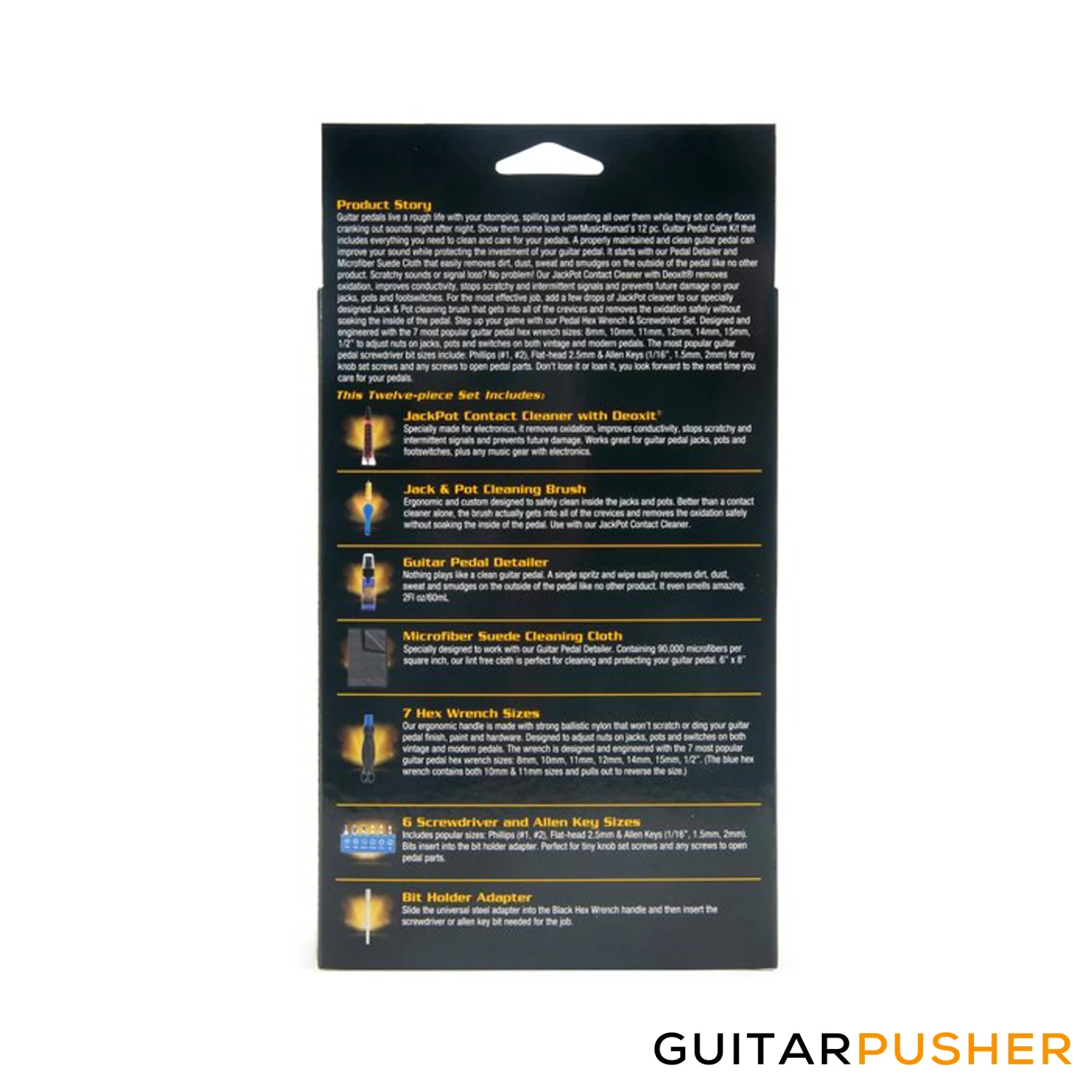 MusicNomad Pedal Care Kit for Guitar & Bass (12pc.) MN286 - Image 3