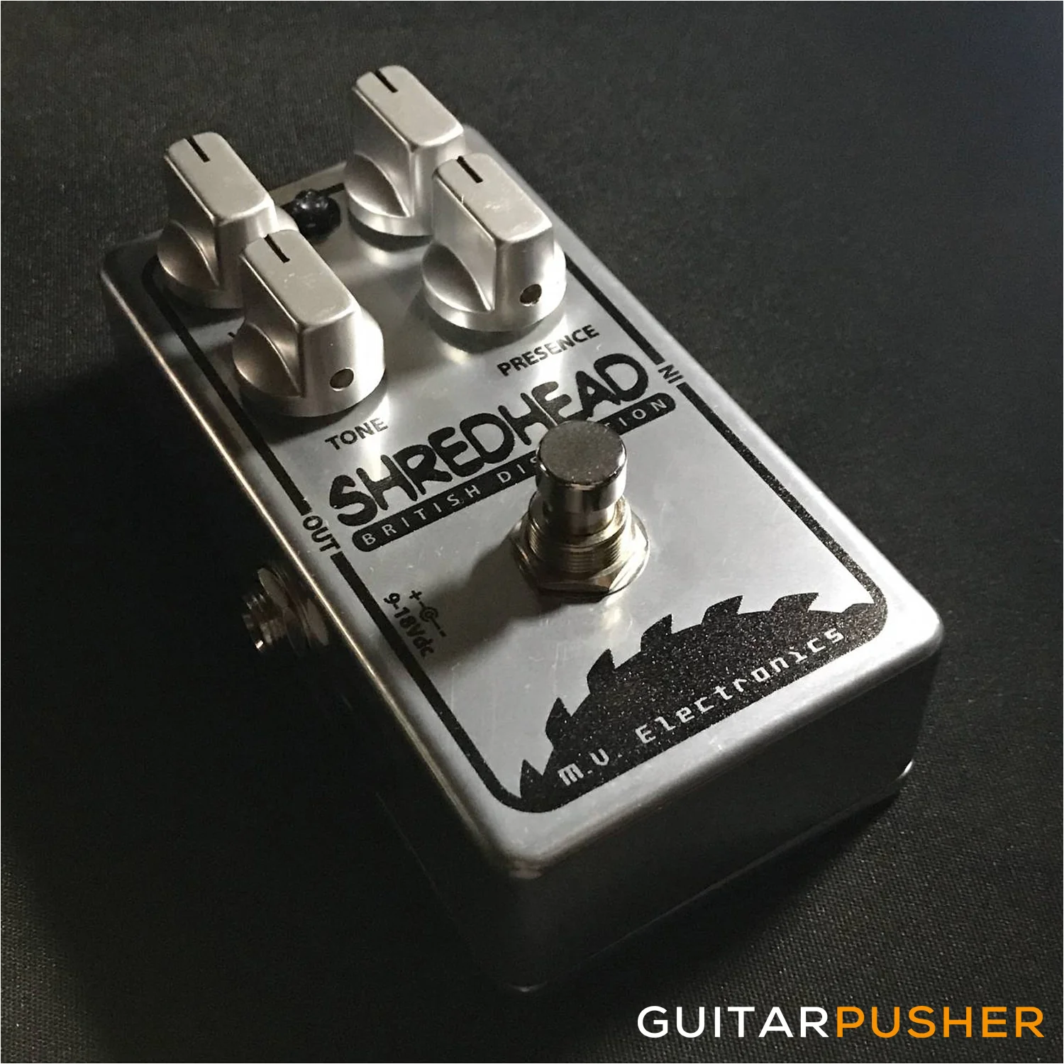 MV Shredhead British Distortion - Raw w/ Chrome Knobs