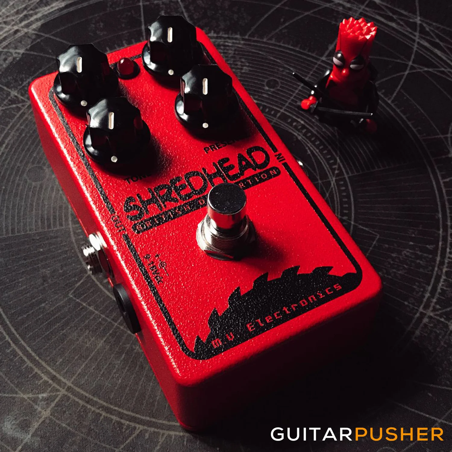 MV Shredhead British Distortion - Red w/ Black Knobs