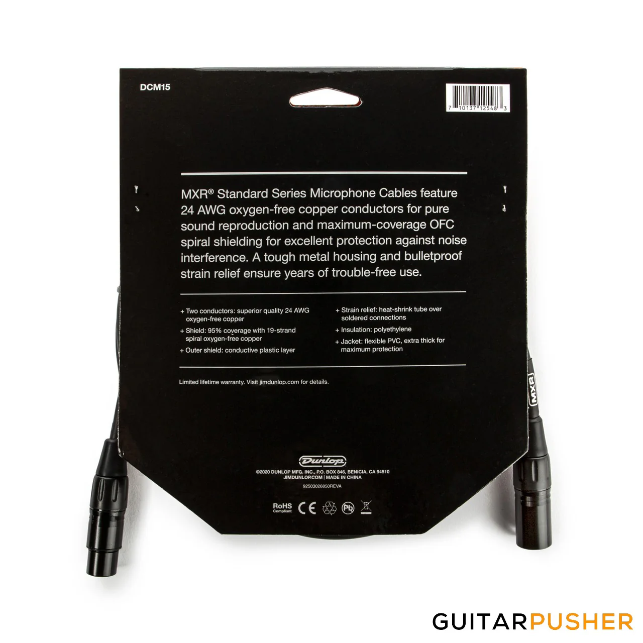 MXR 15ft Microphone Cable DCM15 - Image 2