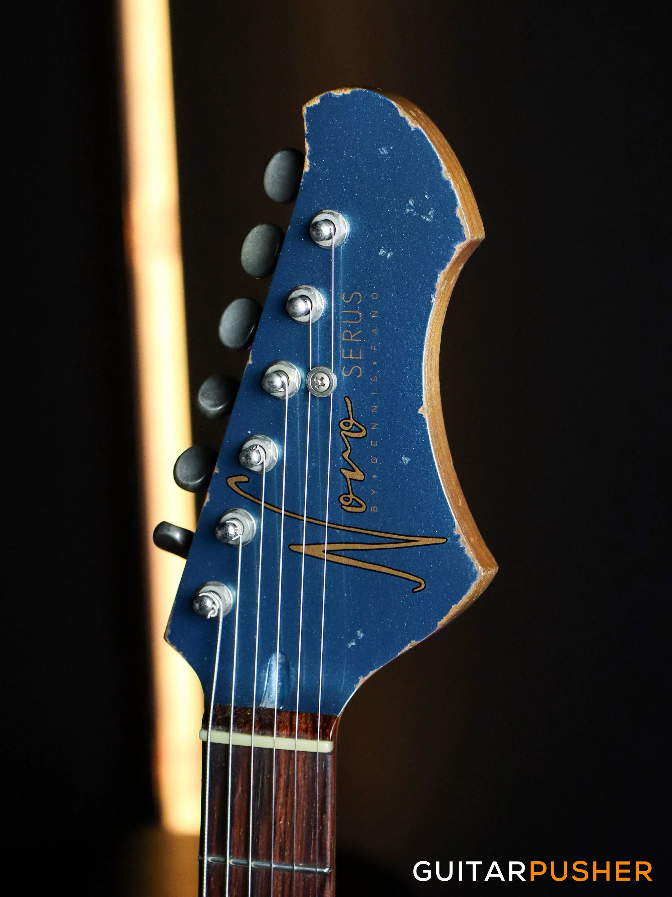 Novo Serus J LTD Lake Placid Blue over '64 3-Tone Sunburst Electric Guitar - Image 5