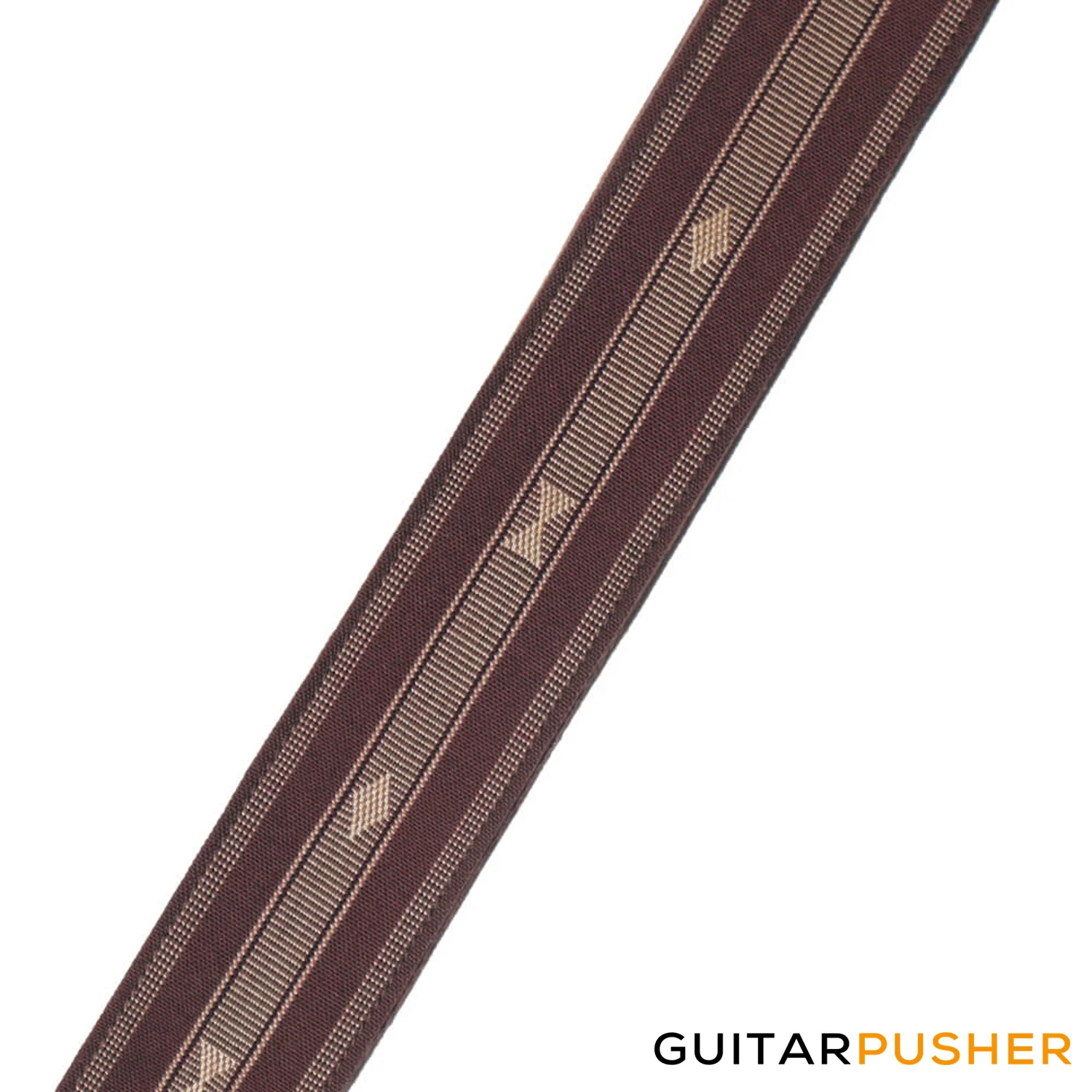 Panlipi Loom Weave Audrey SAG03 Guitar Strap - Choco Beige - Image 3