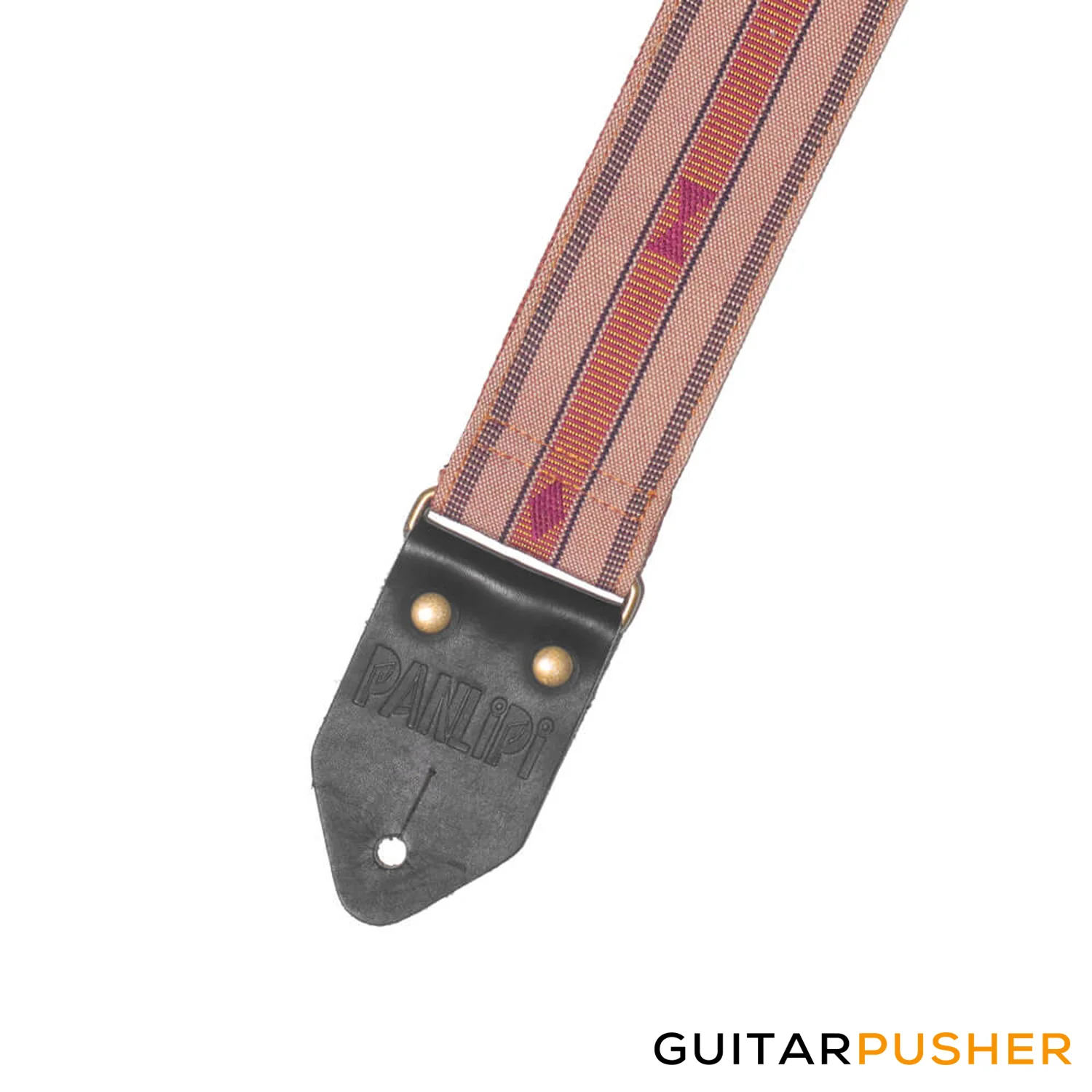 Panlipi Loom Weave Audrey SAG11 Guitar Strap - Mocha Brown - Image 3