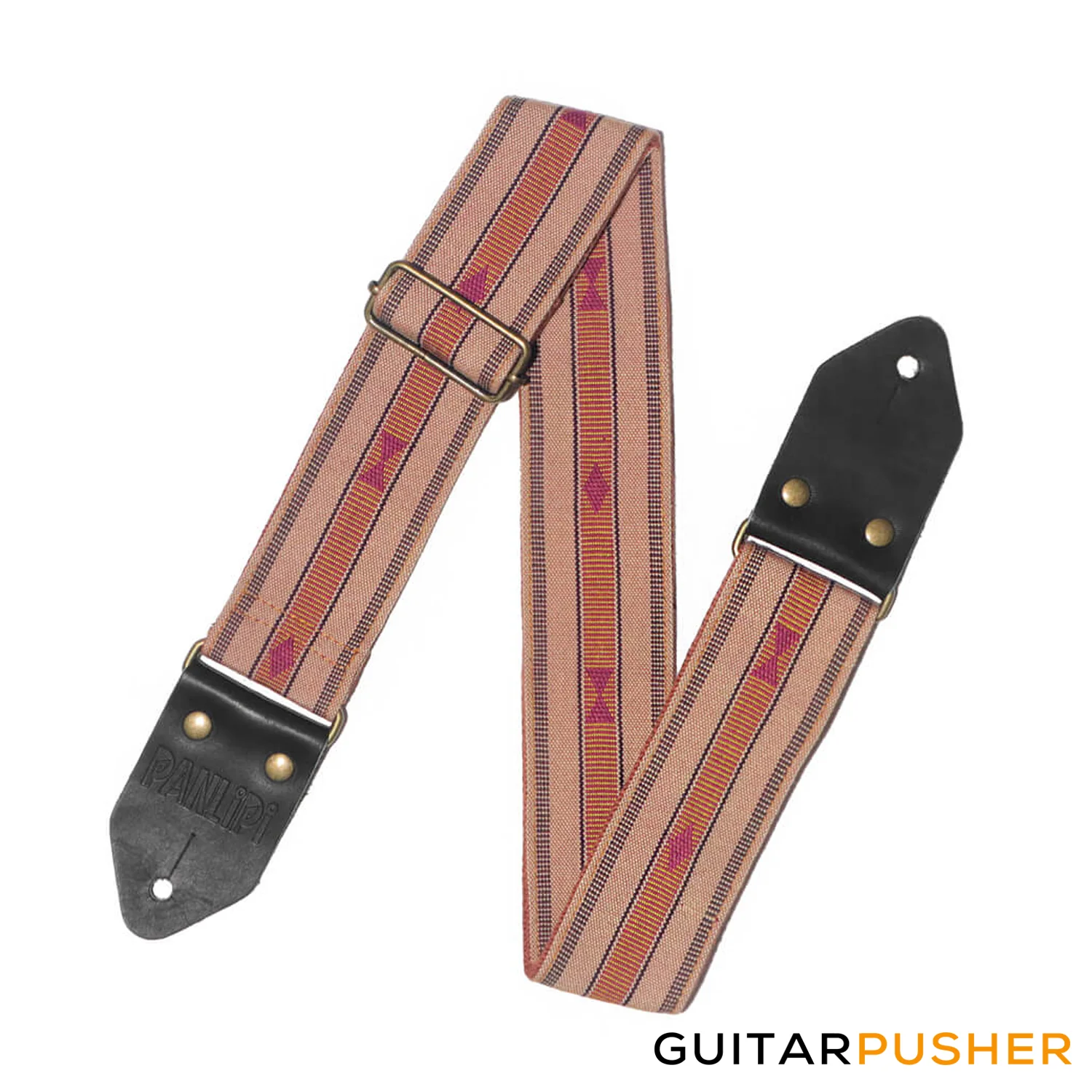 Panlipi Loom Weave Audrey SAG11 Guitar Strap - Mocha Brown - Image 4