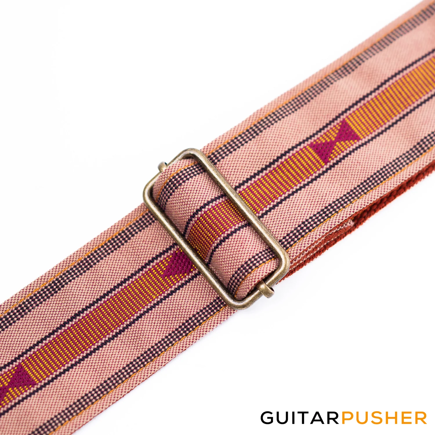 Panlipi Loom Weave Audrey SAG11A Guitar Strap - Mocha Brown - Image 2