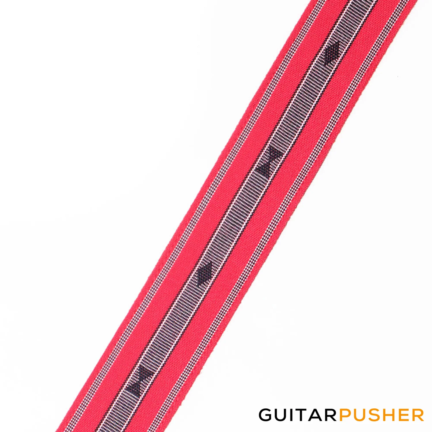 Panlipi Loom Weave Audrey SAG12 Guitar Strap - Red - Image 3