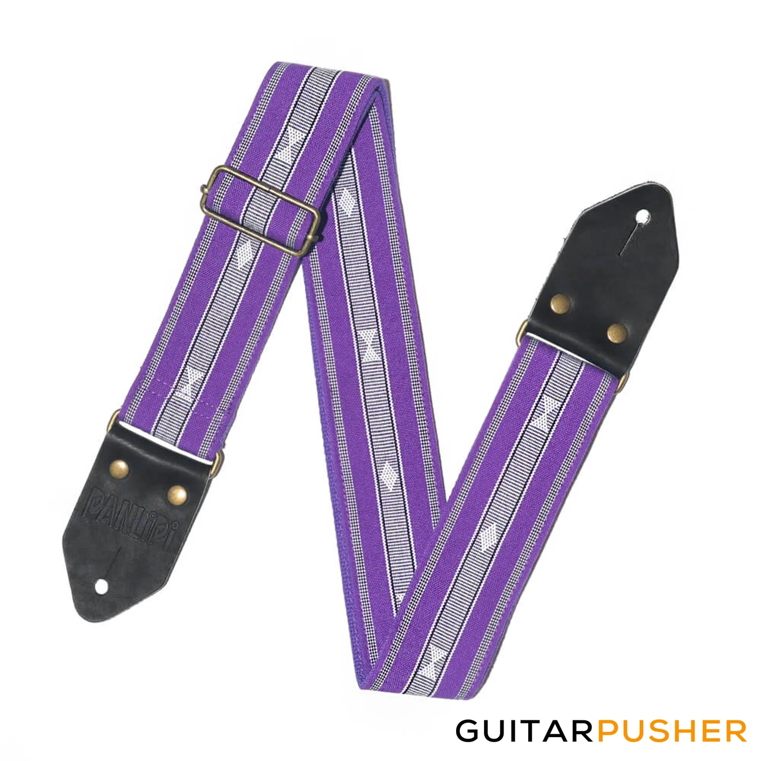 Panlipi Loom Weave Audrey SAG14 Guitar Strap - Violet - Image 3