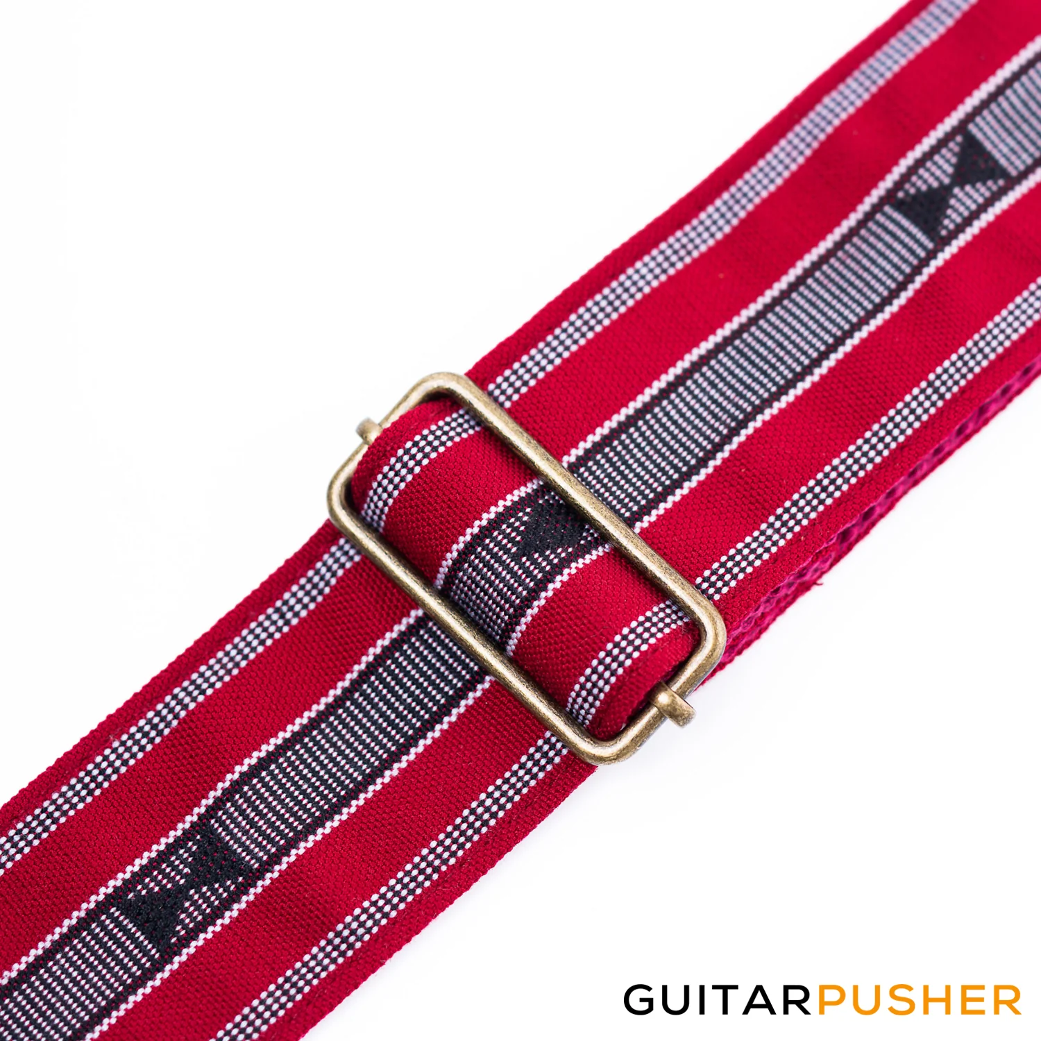 Panlipi Loom Weave Audrey SAG17A Guitar Strap - Maroon - Image 2