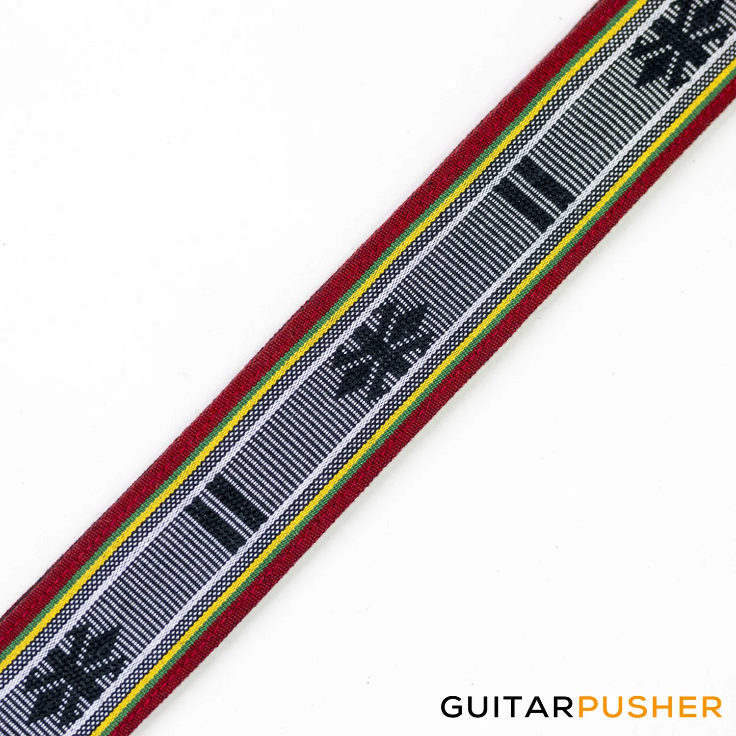 Panlipi Loom Weave Colibangbang BAGU02 Guitar Strap - Red/White/Yellow/Geen - Image 3