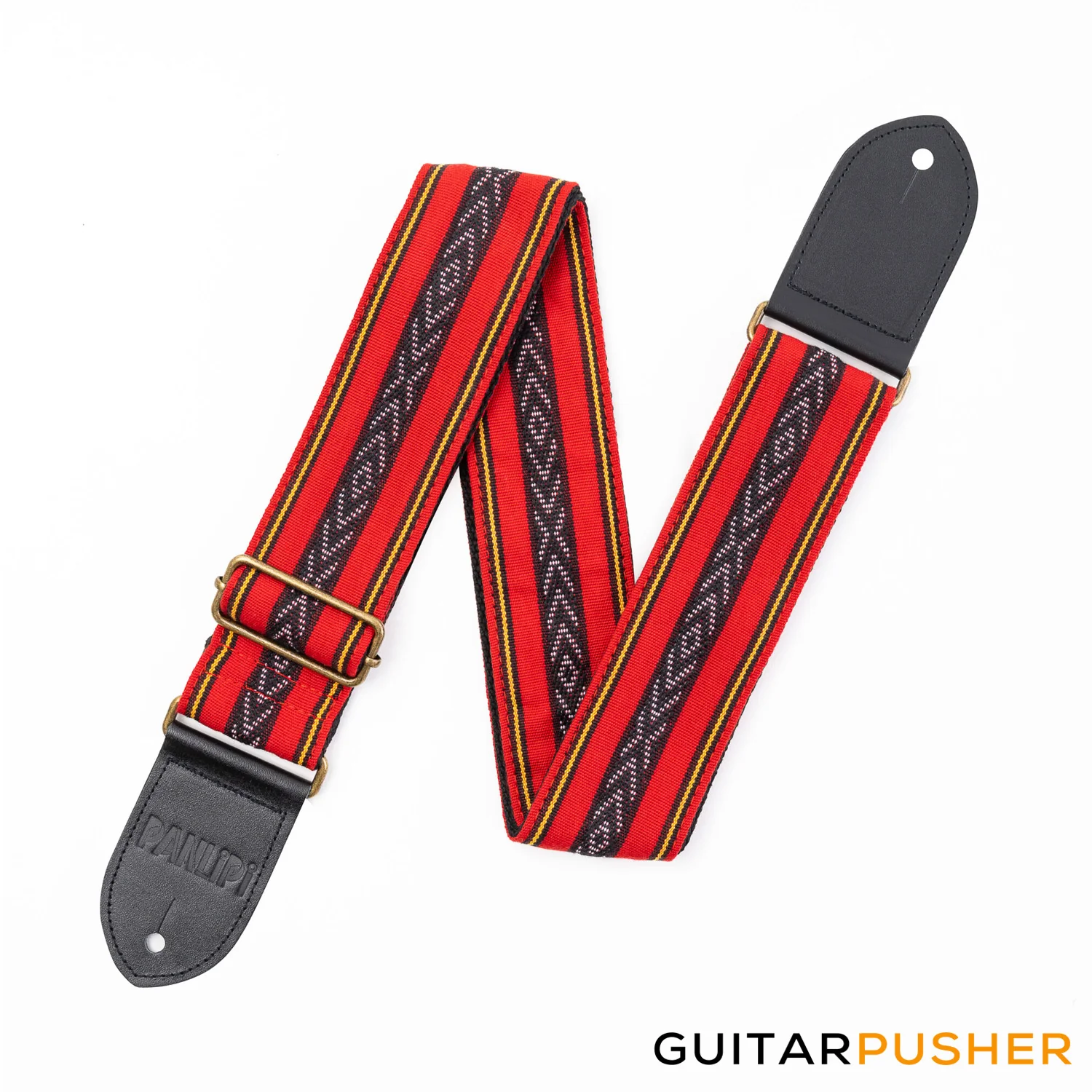 Panlipi Loom Weave Cuabao BAGU03A Guitar Strap - Red - Image 3