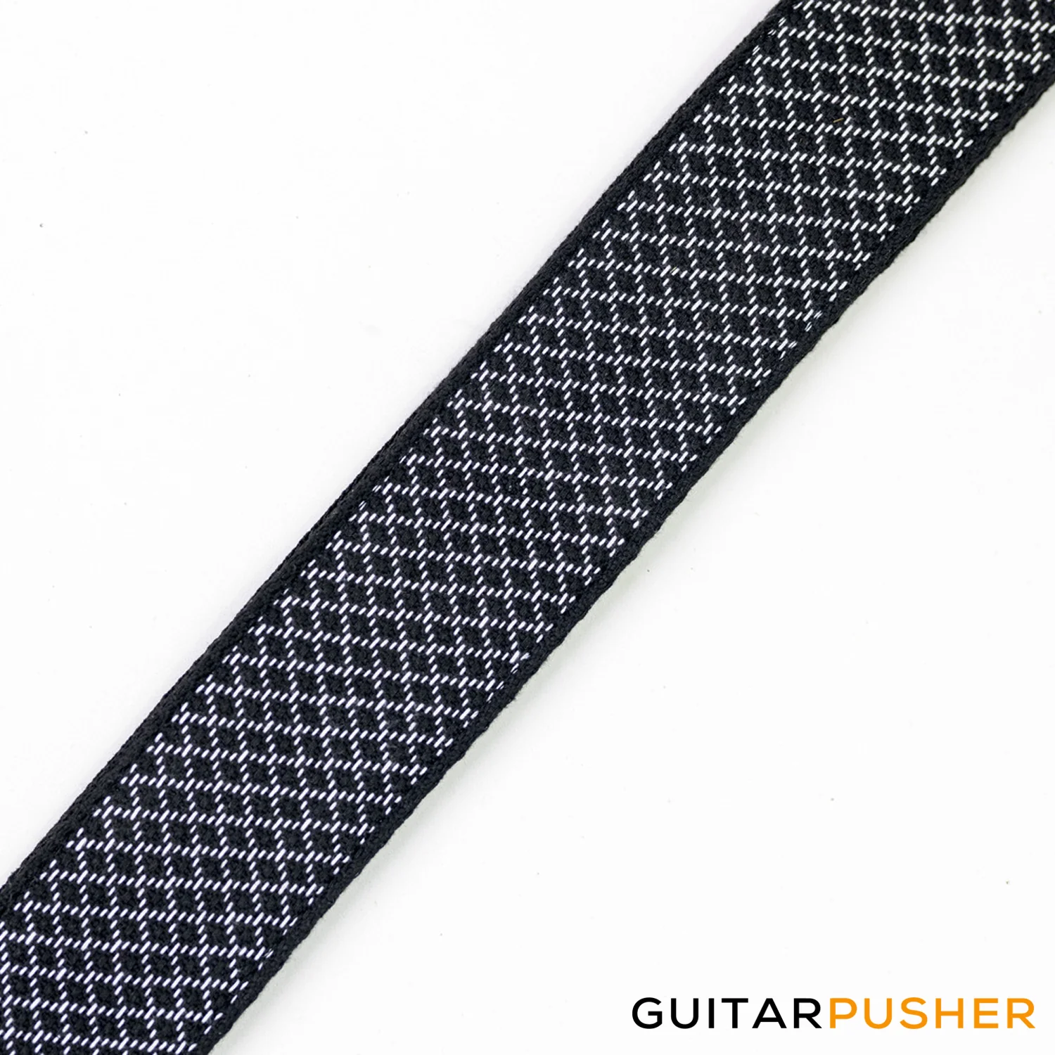 Panlipi Loom Weave Lilaktob KAL32 Guitar Strap - Black/Gray - Image 3