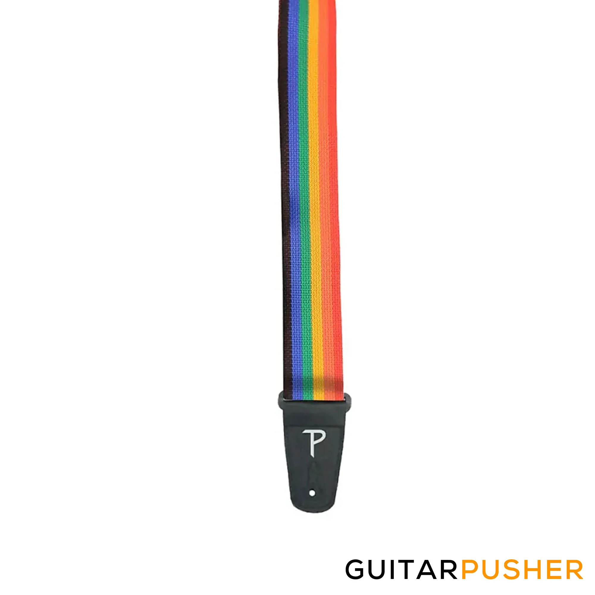 Perri's Leather Extra Long Poly Pro 2" Guitar Strap w/ Black Fabric Ends - Image 10