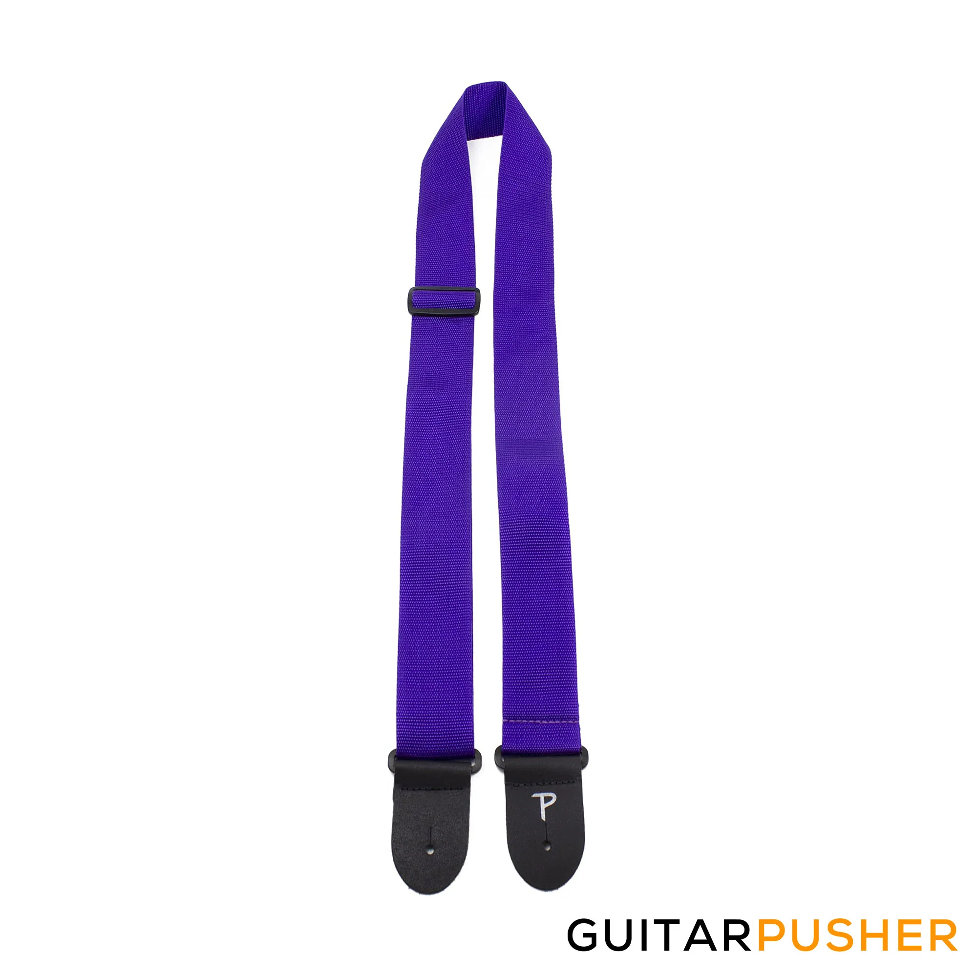 Perri's Leather Extra Long Poly Pro 2" Guitar Strap w/ Black Fabric Ends - Image 12