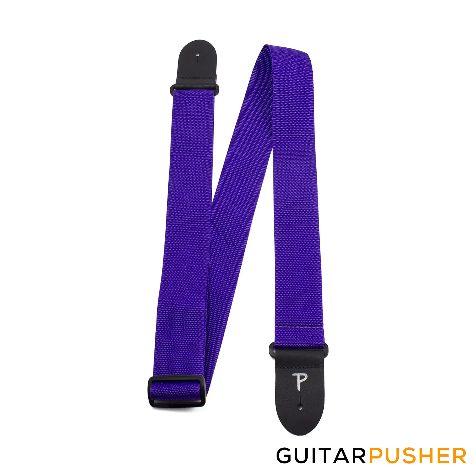Perri's Leather Extra Long Poly Pro 2" Guitar Strap w/ Black Fabric Ends - Image 13