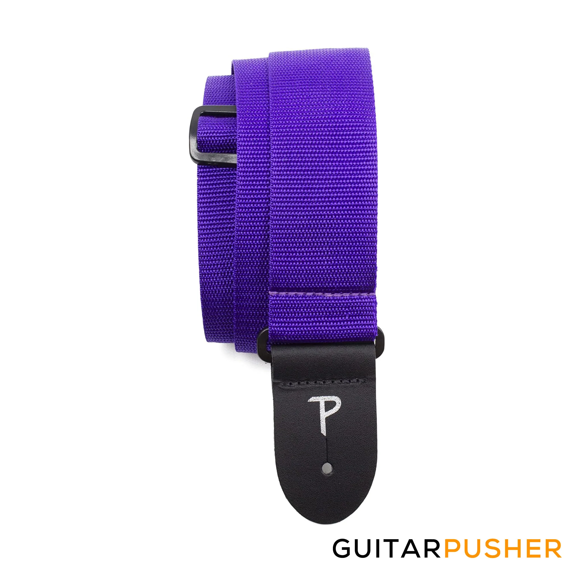 Perri's Leather Extra Long Poly Pro 2" Guitar Strap w/ Black Fabric Ends - Image 14