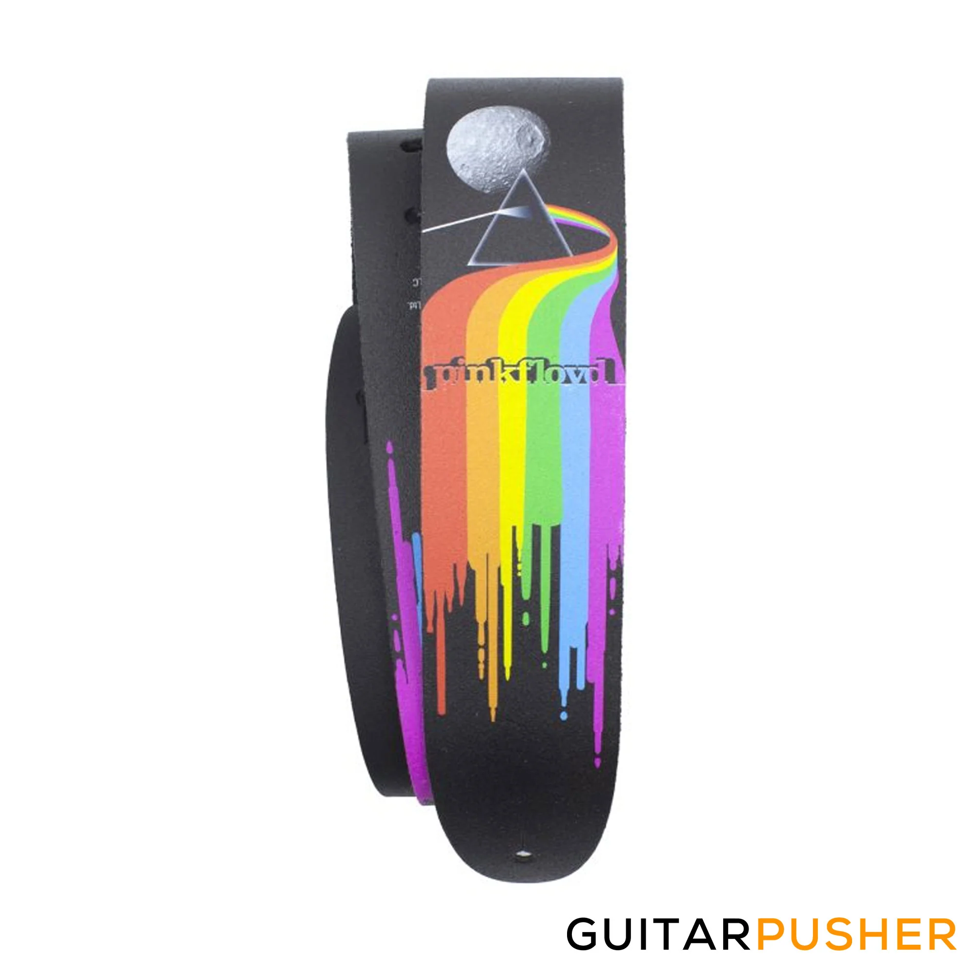 Perri's Leather Official Pink Floyd 2.5" Leather Printed Guitar Strap - Image 5