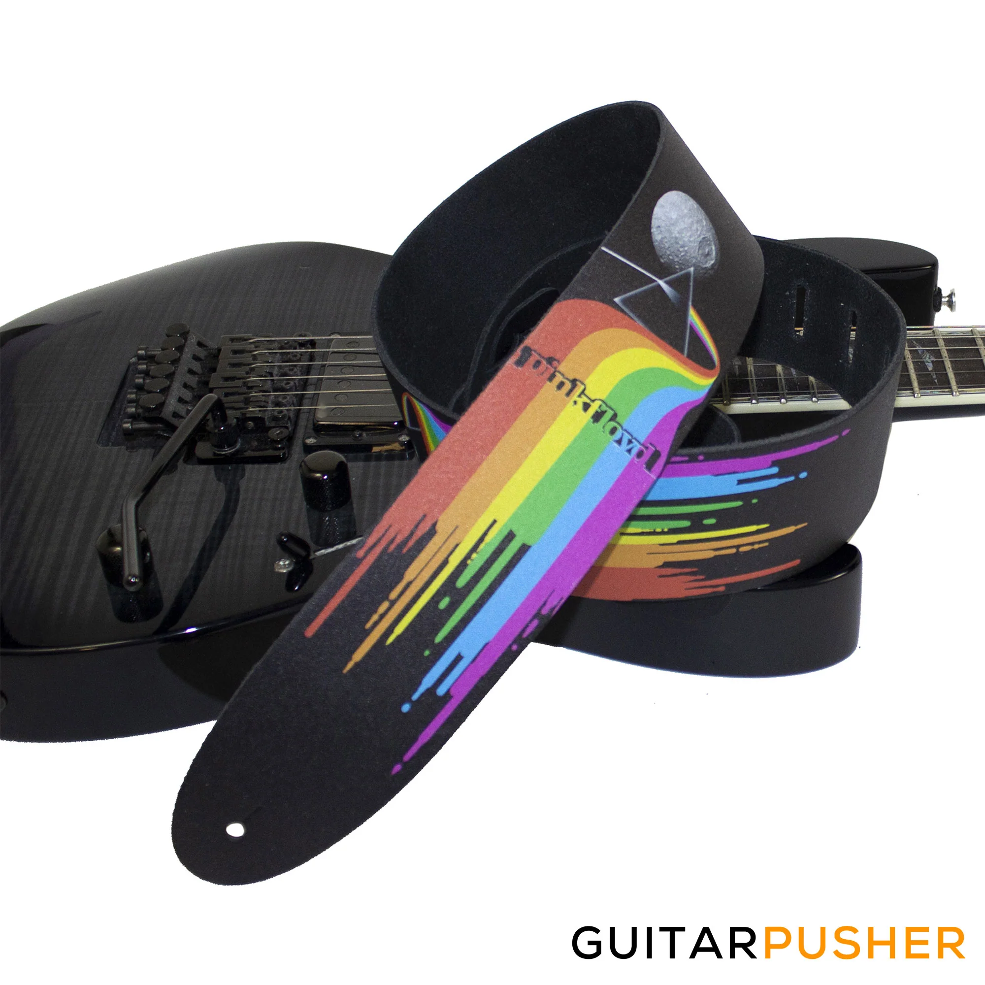Perri's Leather Official Pink Floyd 2.5" Leather Printed Guitar Strap - Image 6
