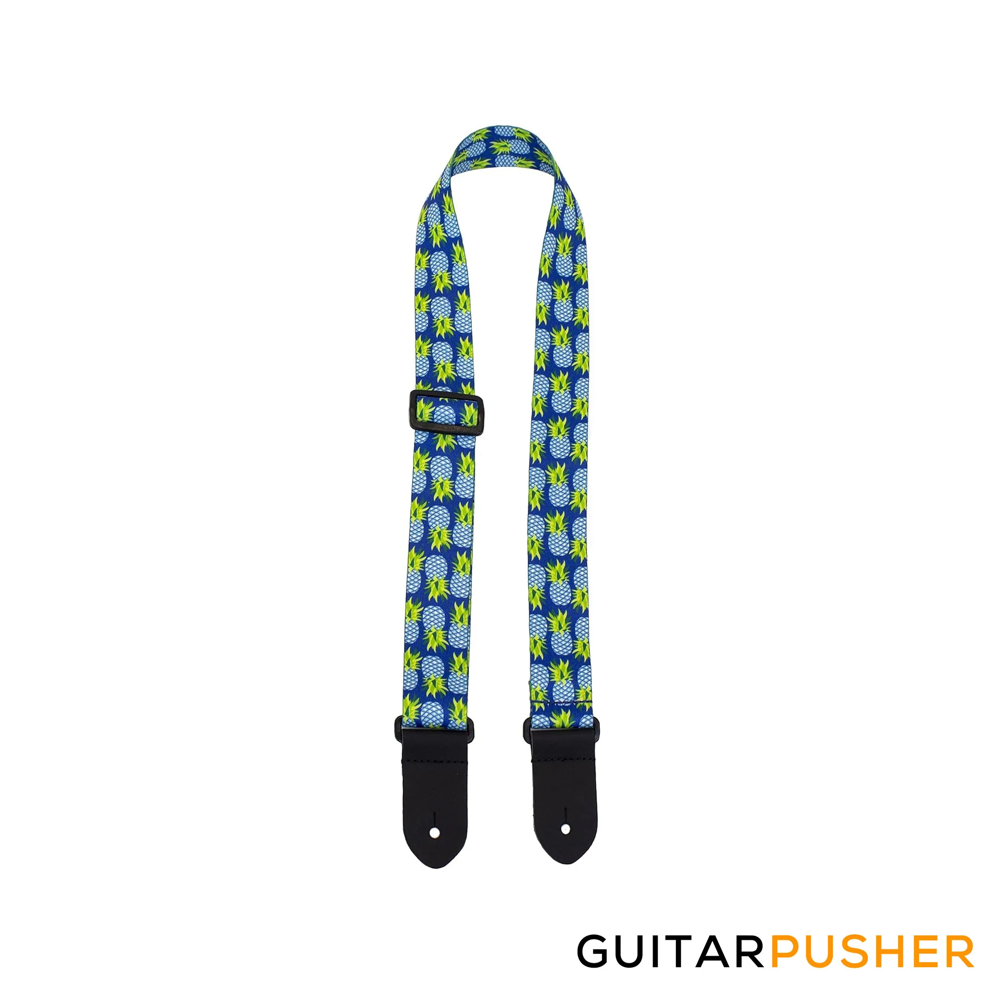 Perri's Leather Polyester 1.5" Ukulele Strap Heat Transfer Design on Polyester Webbing & Genuine Leather Ends - Image 5