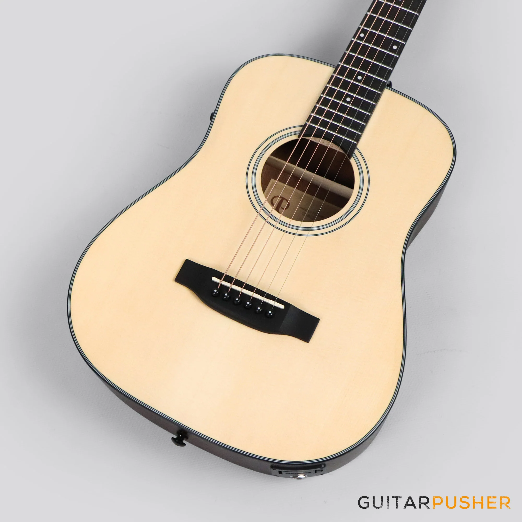 Phoebus Baby-30E v3 3/4 Dreadnought (3rd Gen.) Travel Acoustic-Electric Guitar (Spruce) w/ Gig Bag - Image 7