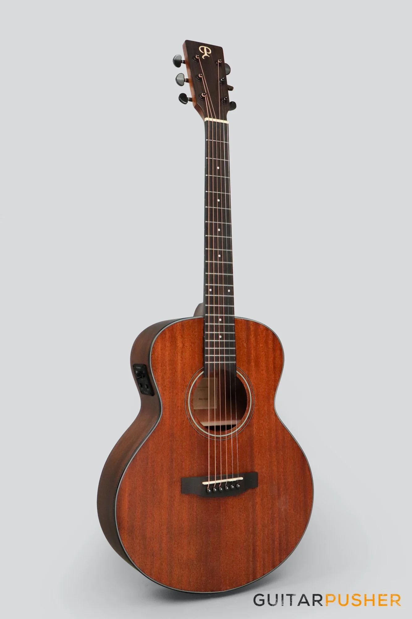 Phoebus Baby-N GS-E v3 All Mahogany GS Mini (3rd Gen.) Travel Acoustic-Electric Guitar w/ Gig Bag - Image 3