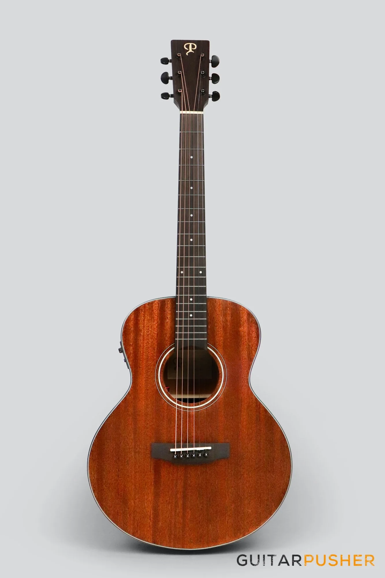 Phoebus Baby-N GS-E v3 All Mahogany GS Mini (3rd Gen.) Travel Acoustic-Electric Guitar w/ Gig Bag - Image 4