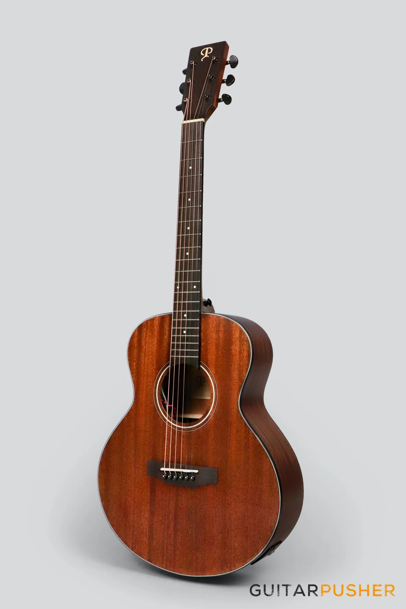Phoebus Baby-N GS-E v3 All Mahogany GS Mini (3rd Gen.) Travel Acoustic-Electric Guitar w/ Gig Bag - Image 6