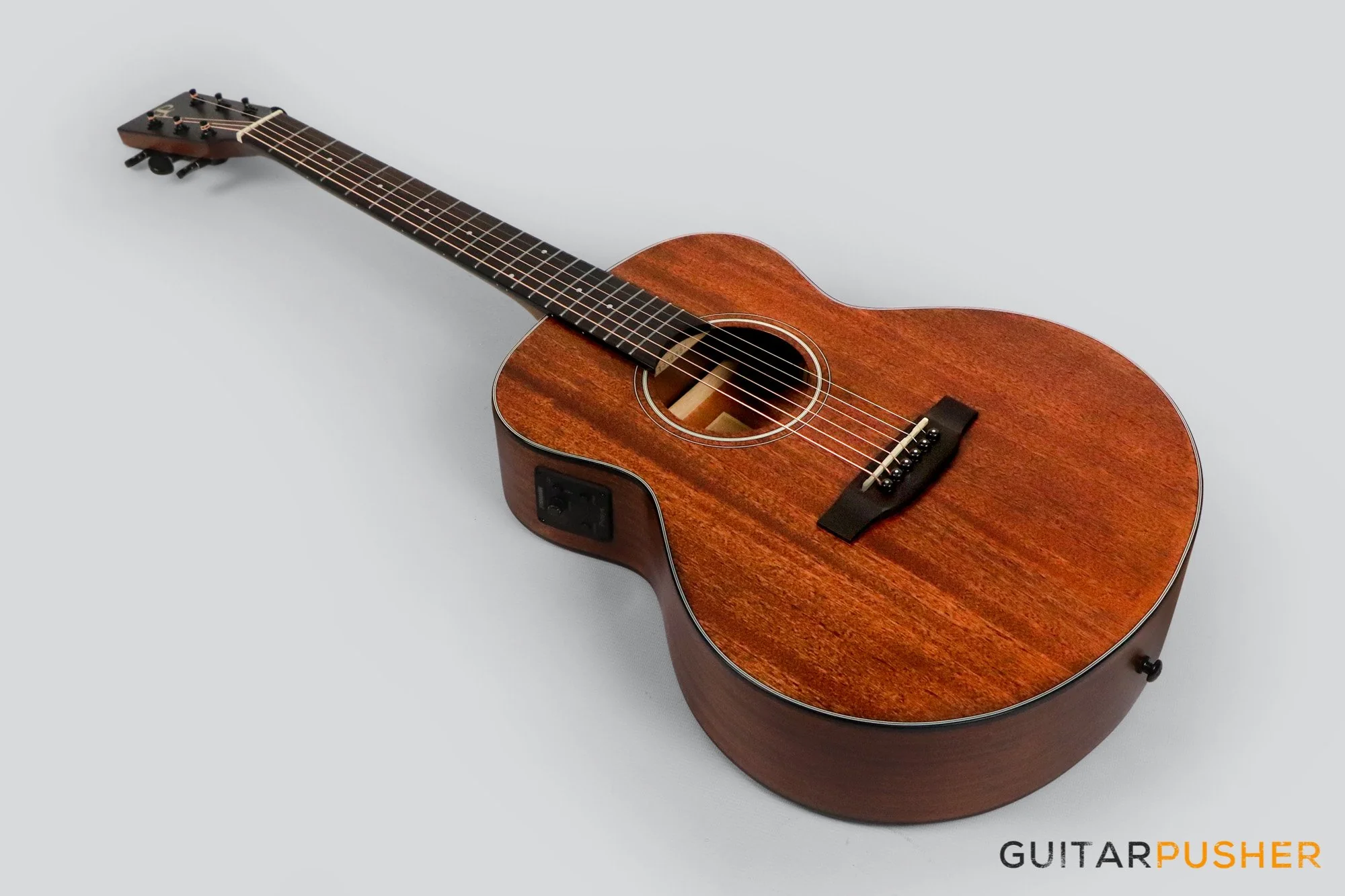 Phoebus Baby-N GS-E v3 All Mahogany GS Mini (3rd Gen.) Travel Acoustic-Electric Guitar w/ Gig Bag - Image 9