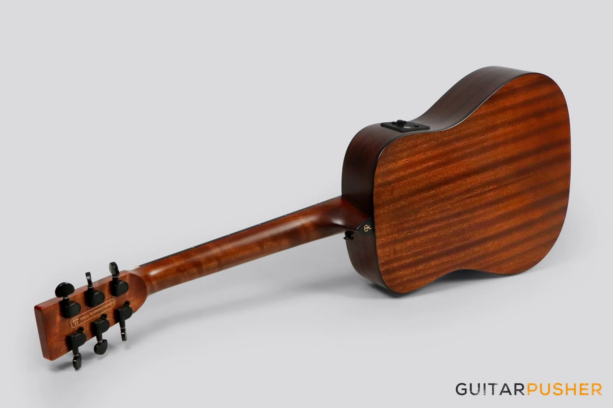 Phoebus Baby-Ne v3 3/4 Dreadnought (3rd Gen.) All Mahogany Travel Acoustic-Electric Guitar w/ Gig Bag - Image 13
