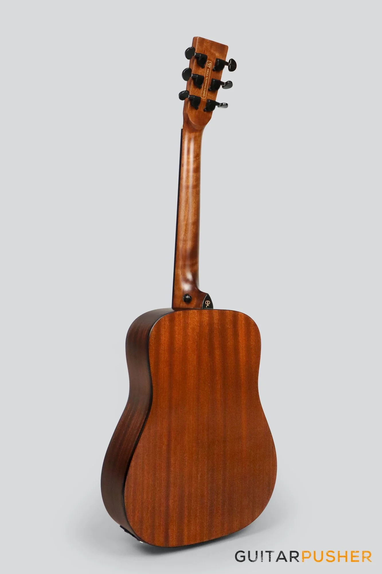 Phoebus Baby-Ne v3 3/4 Dreadnought (3rd Gen.) All Mahogany Travel Acoustic-Electric Guitar w/ Gig Bag - Image 7