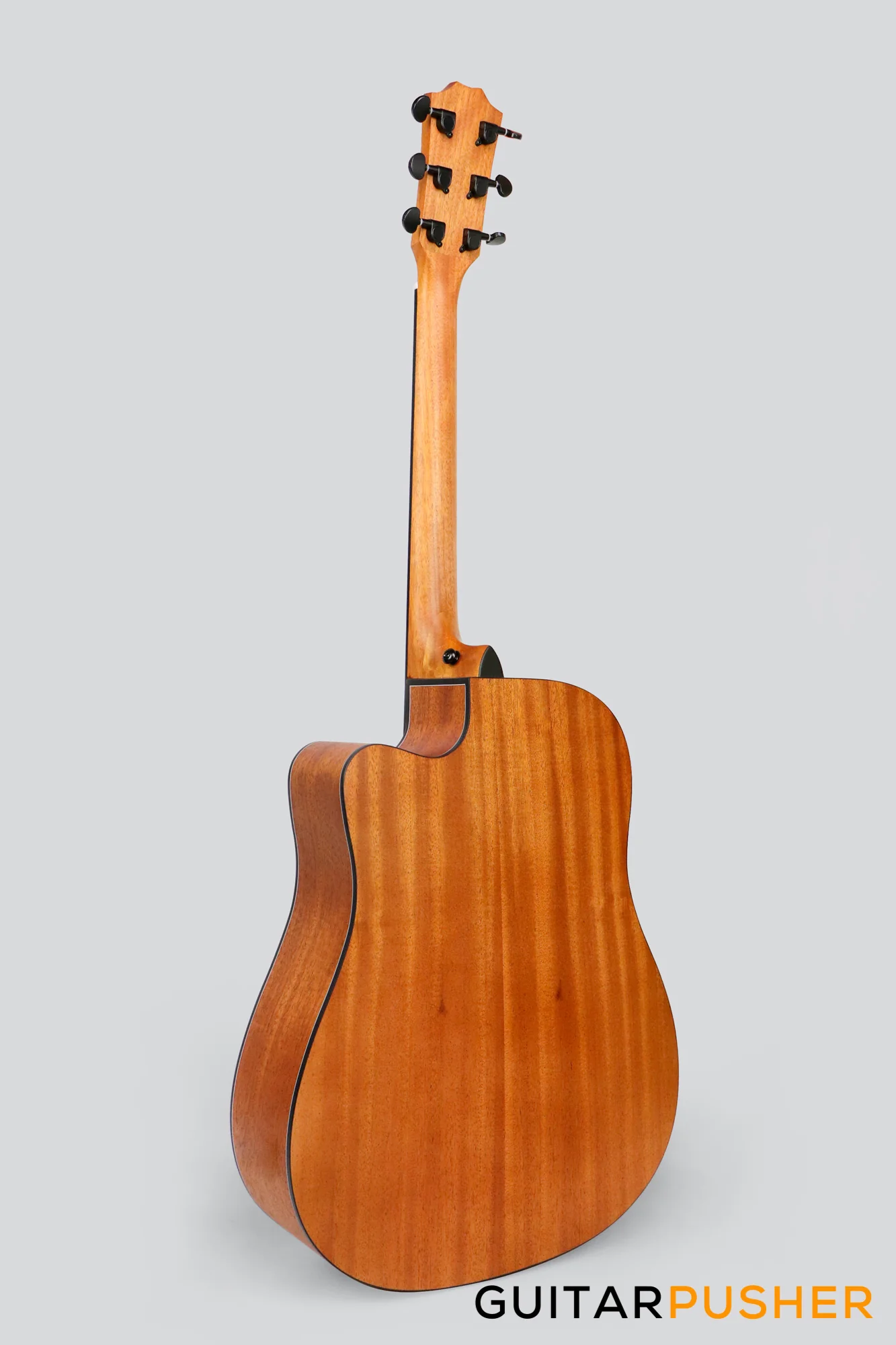 Phoebus Progeny PG-15Nc Dreadnought All-Mahogany Acoustic Guitar w/ Gig Bag - Image 5