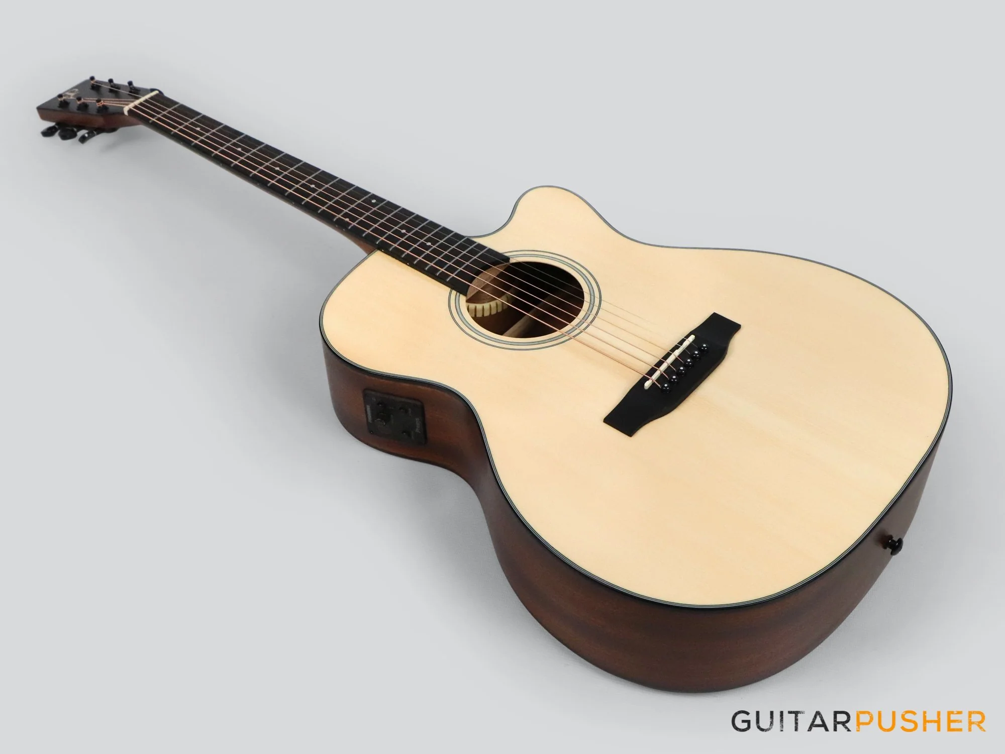 Phoebus PG-20ce v3 OM (3rd Gen.) Acoustic-Electric Guitar w/ Gig Bag - Image 10